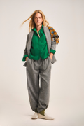 Women's Grey Wool Trousers