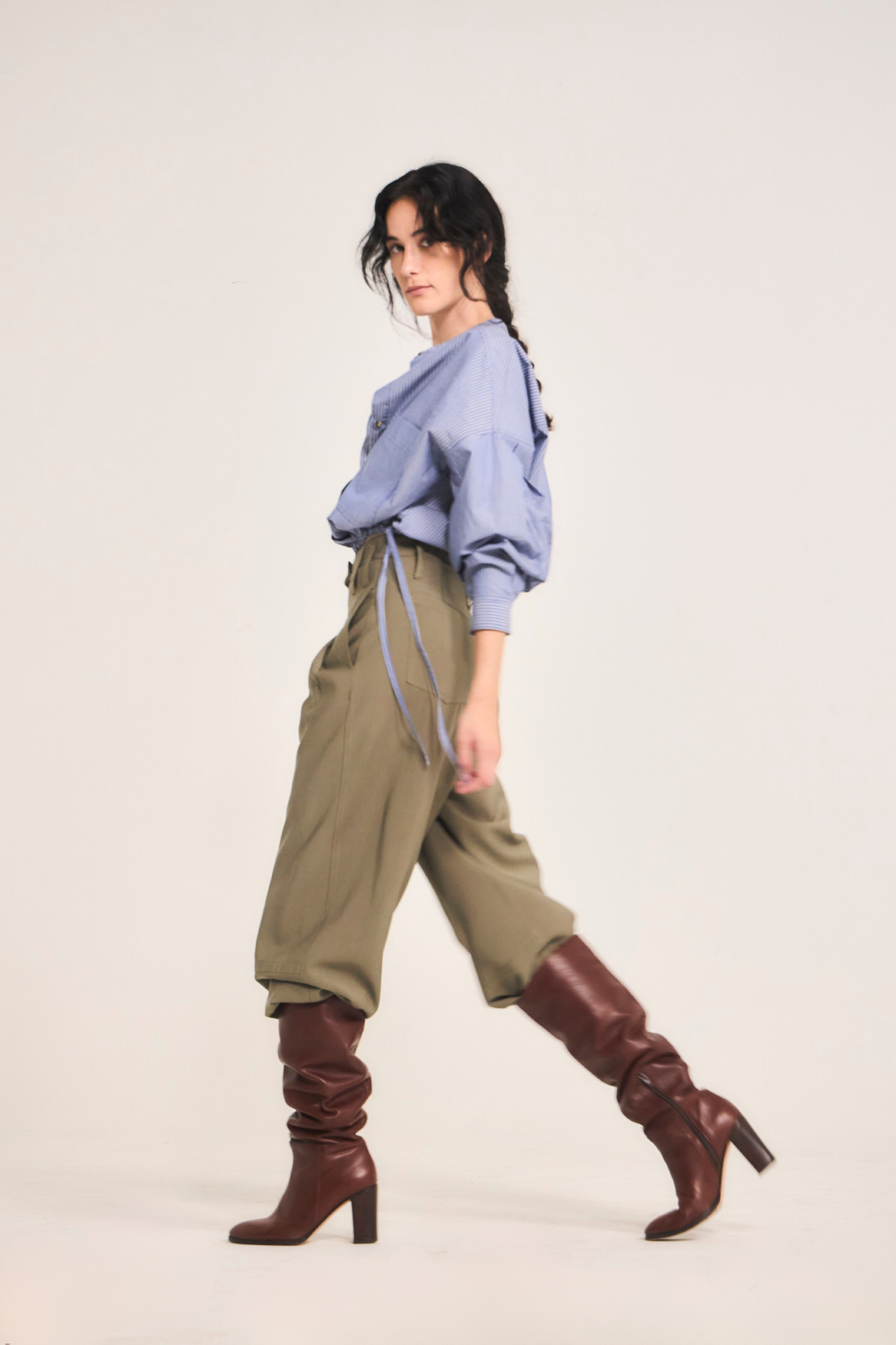 Chaine Cupro Green Trousers