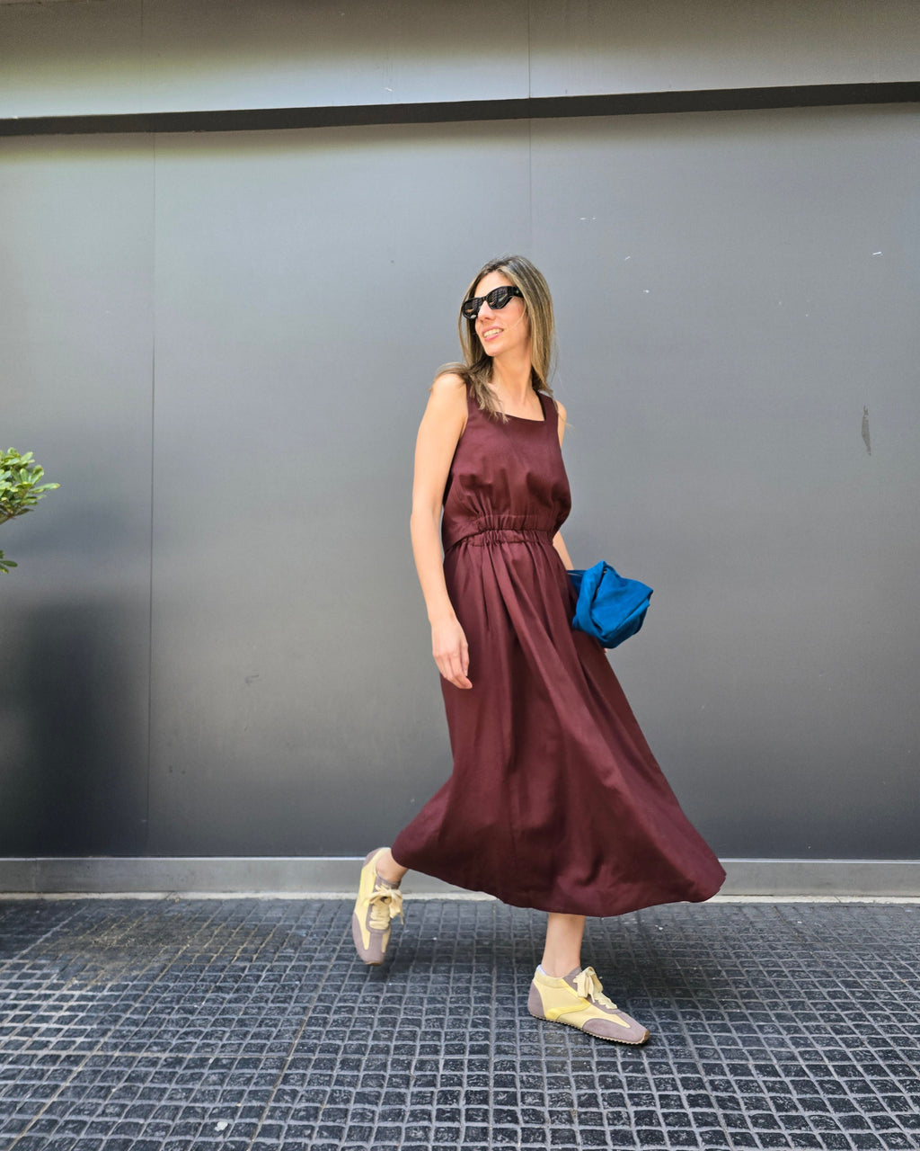 Vestido Chou Lino Carmenere