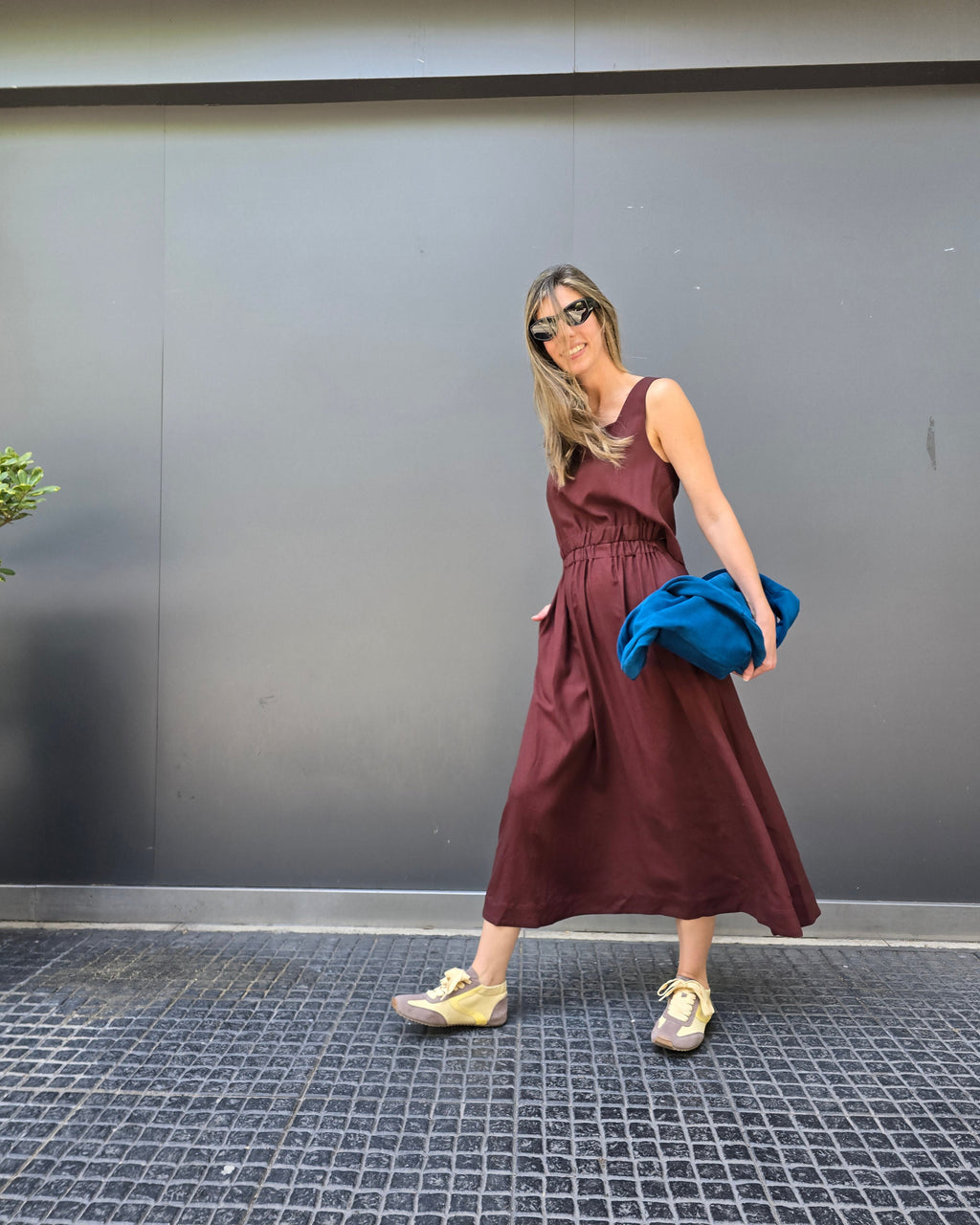 Vestido Chou Lino Carmenere