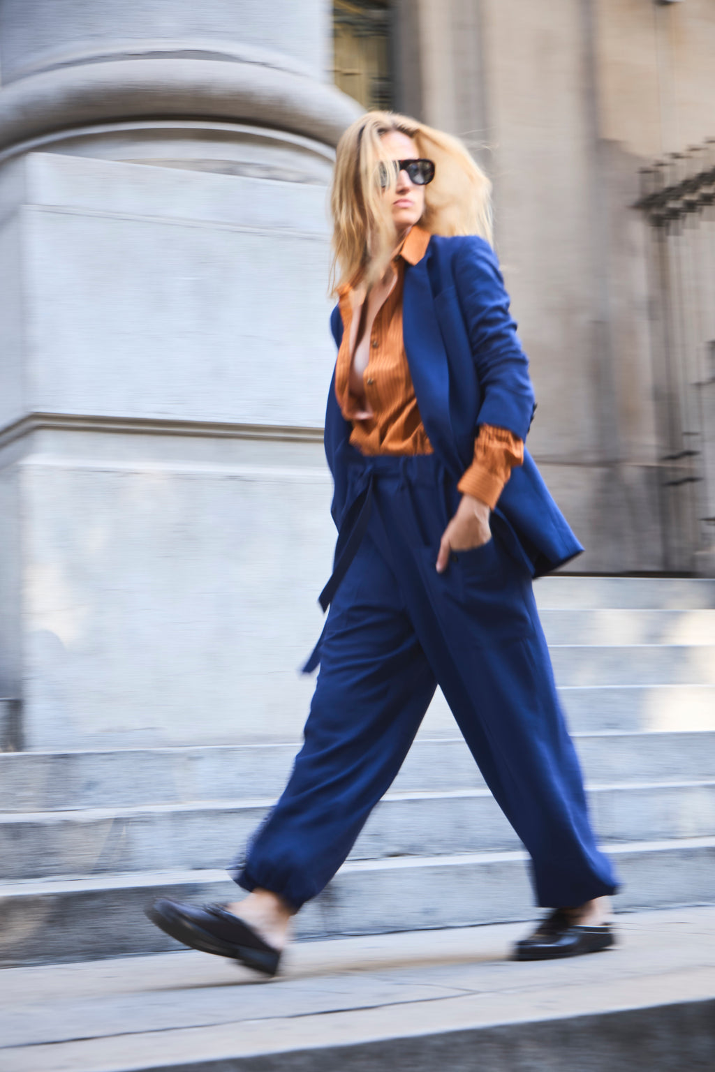 Royal Blue Ferveur Trousers