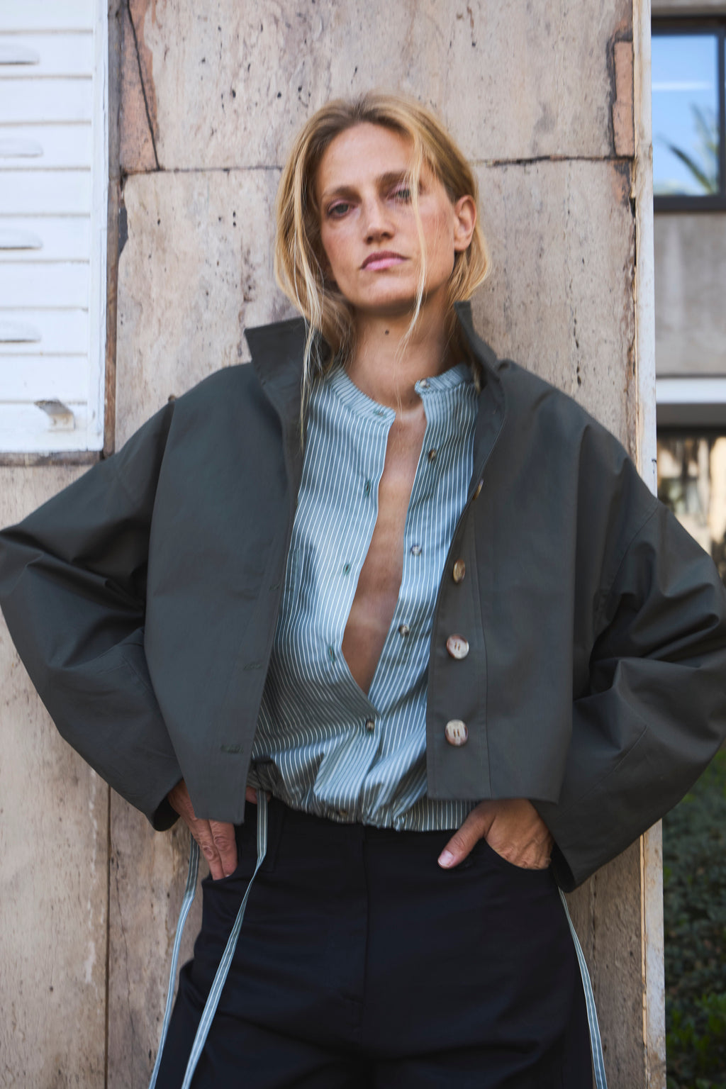 Chaqueta Prunelliere Algodón Verde