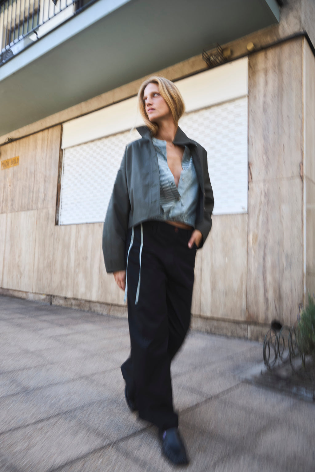 Chaqueta Prunelliere Algodón Verde