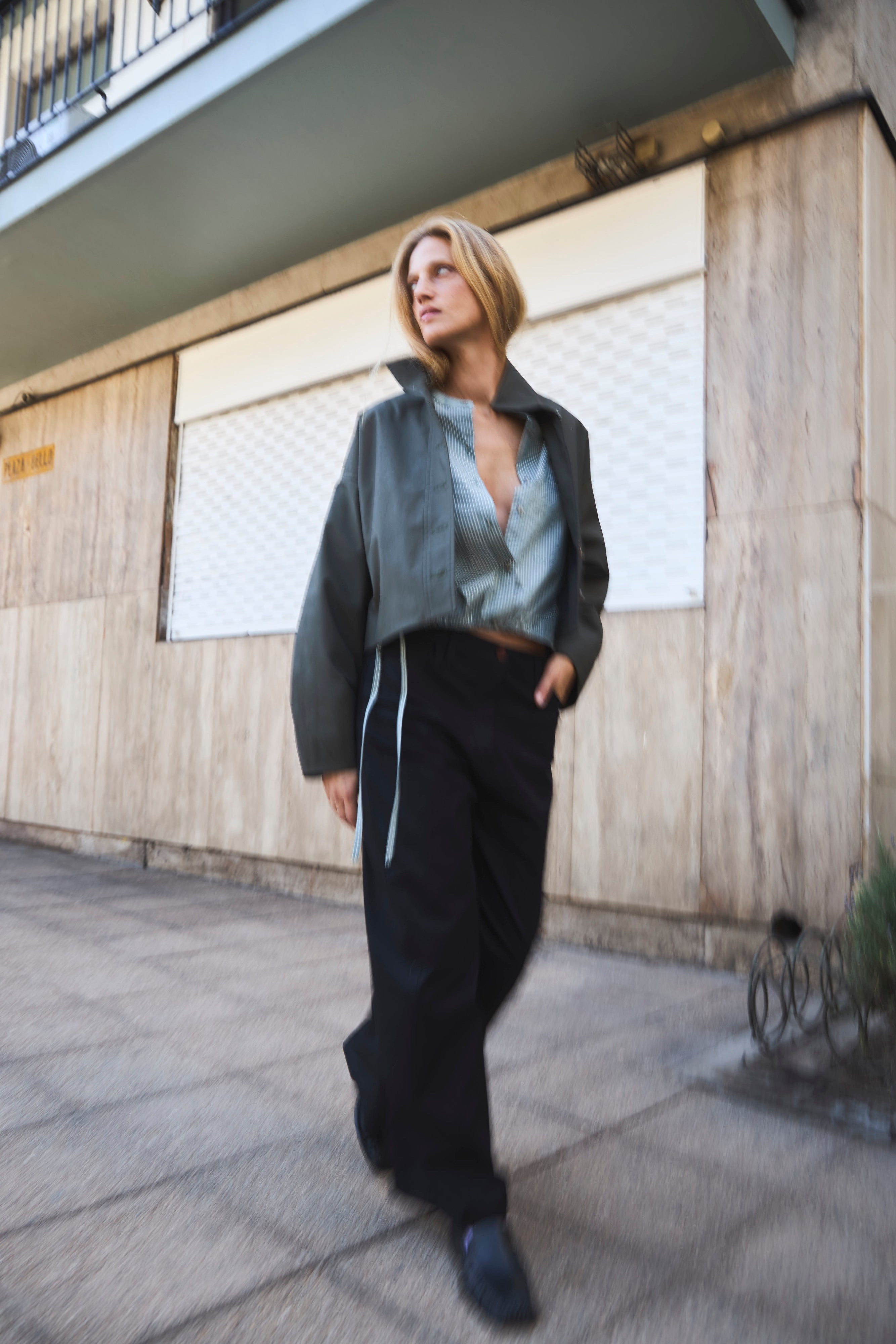 Chaqueta Prunelliere Algodón Verde