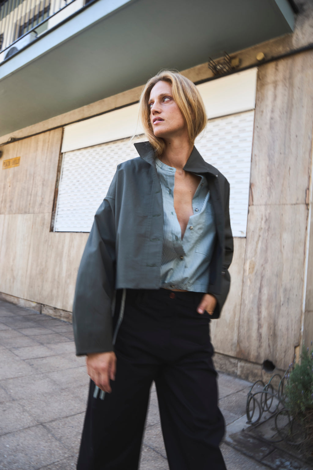 Chaqueta Prunelliere Algodón Verde