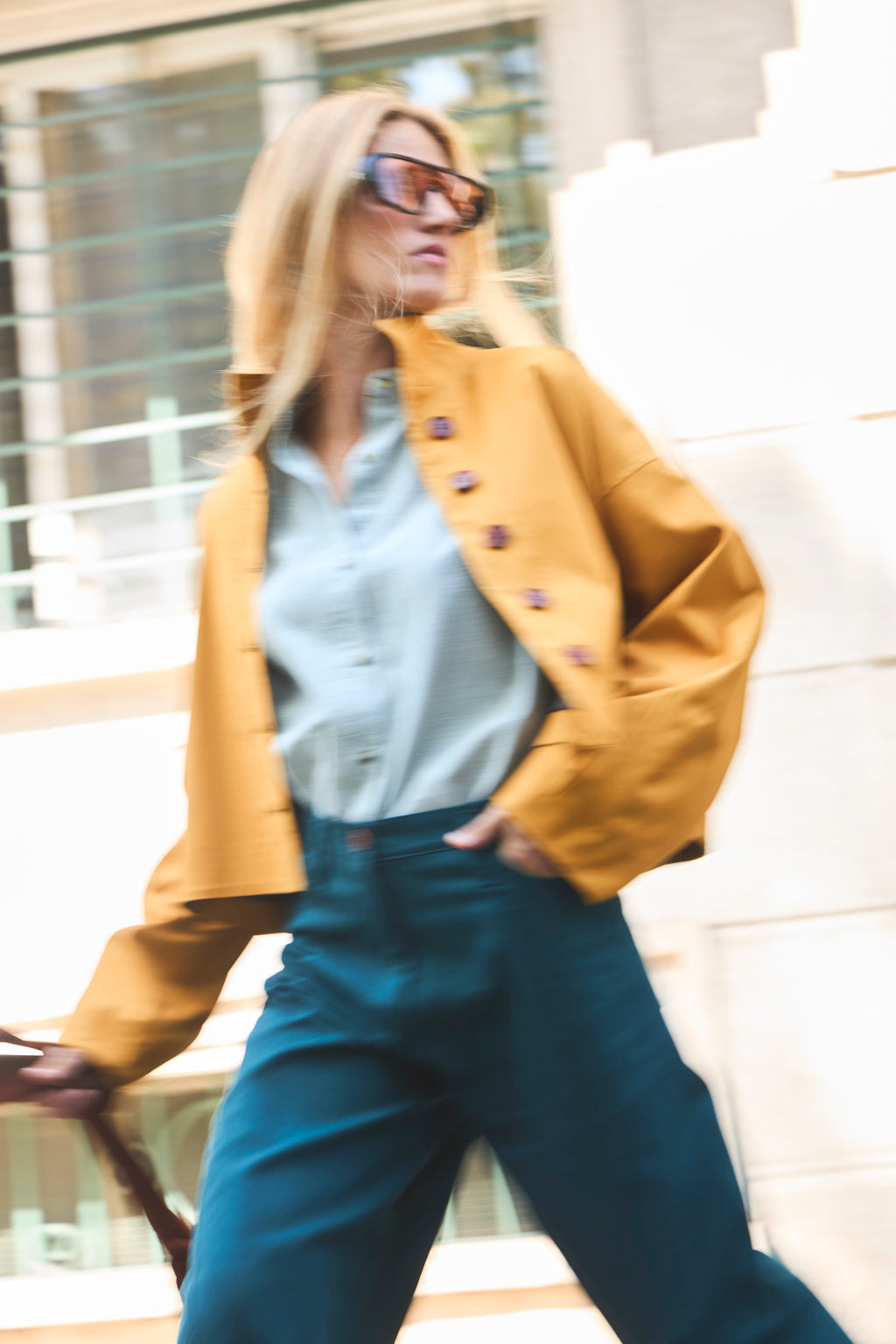 Chaqueta Prunelliere Algodón Mostaza