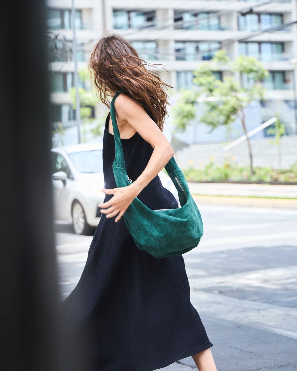 Cartera Cruzada Courbe 100% Reno Verde