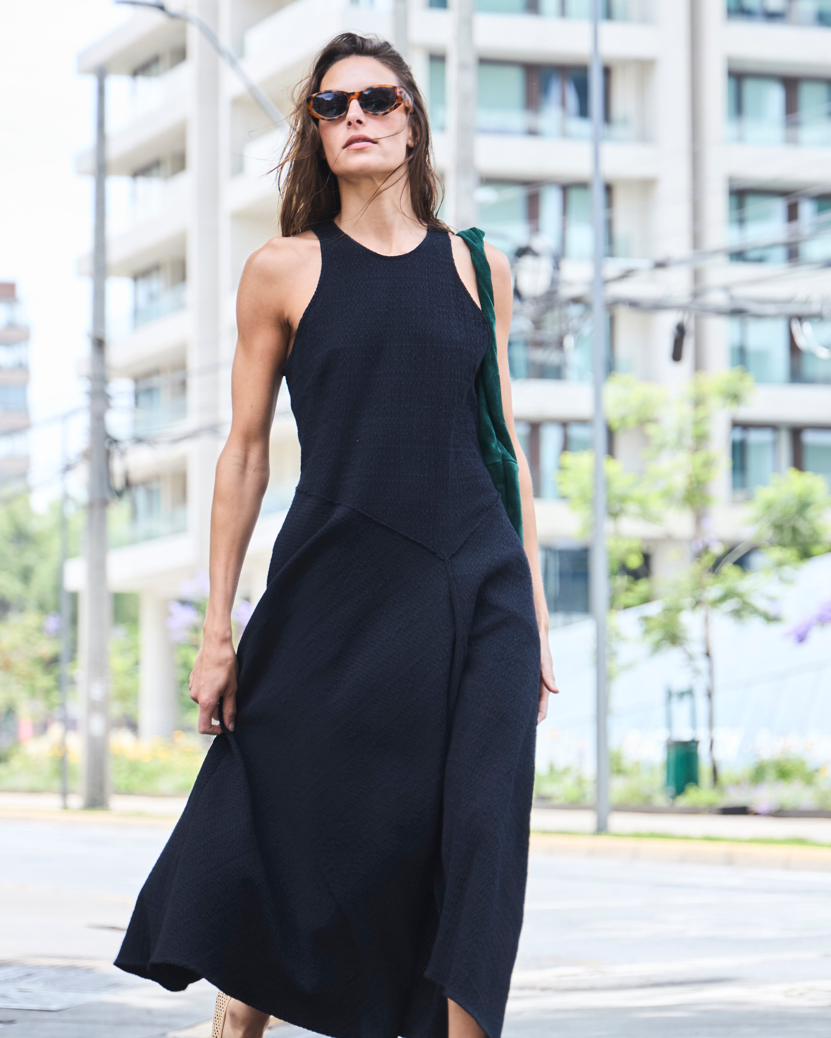 Vestido Vif Algodón Negro