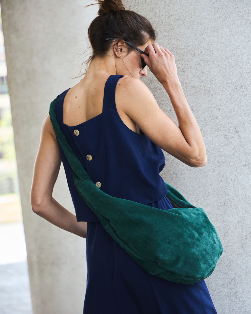 Vestido Chou Lino Azul