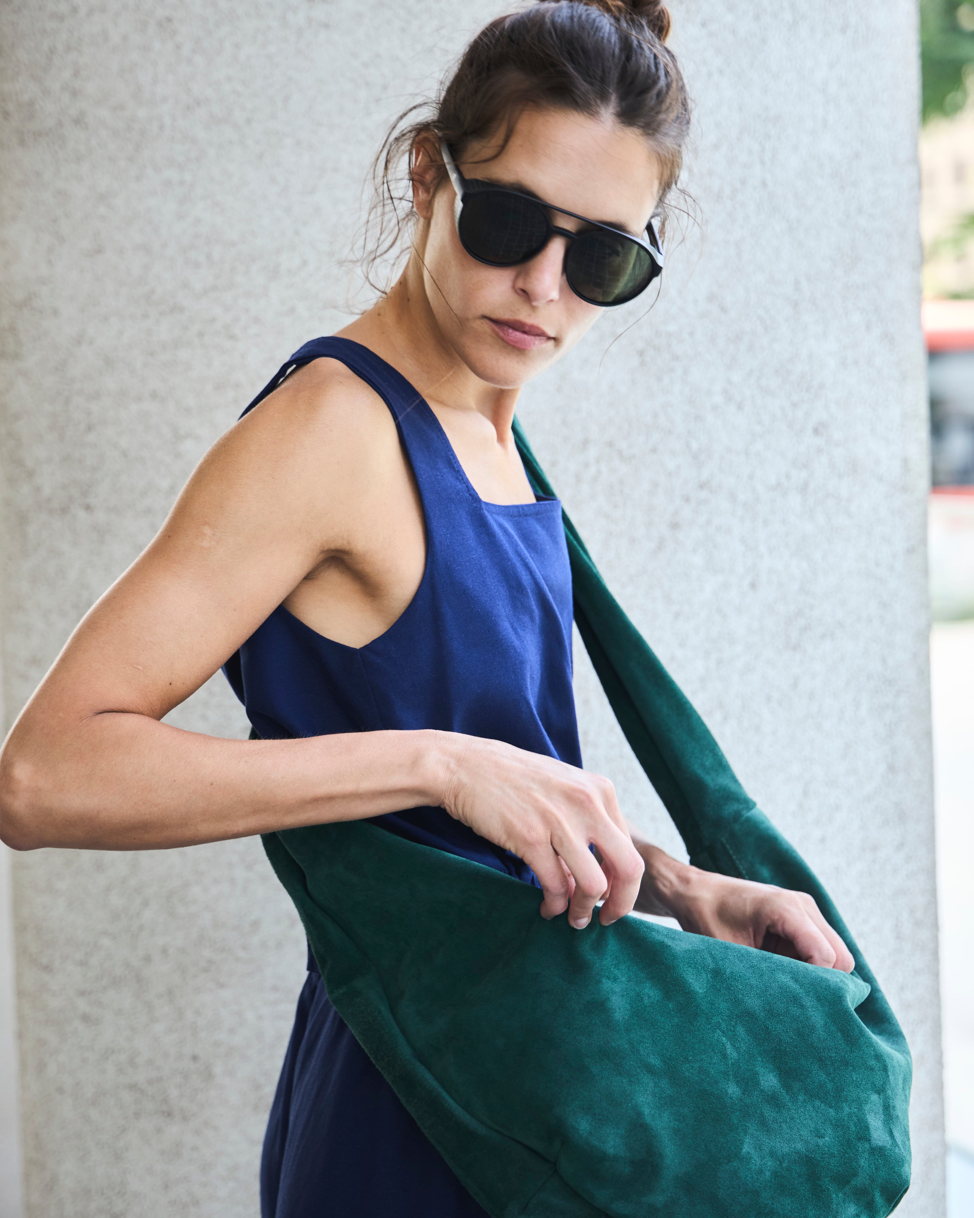 Vestido Chou Lino Azul