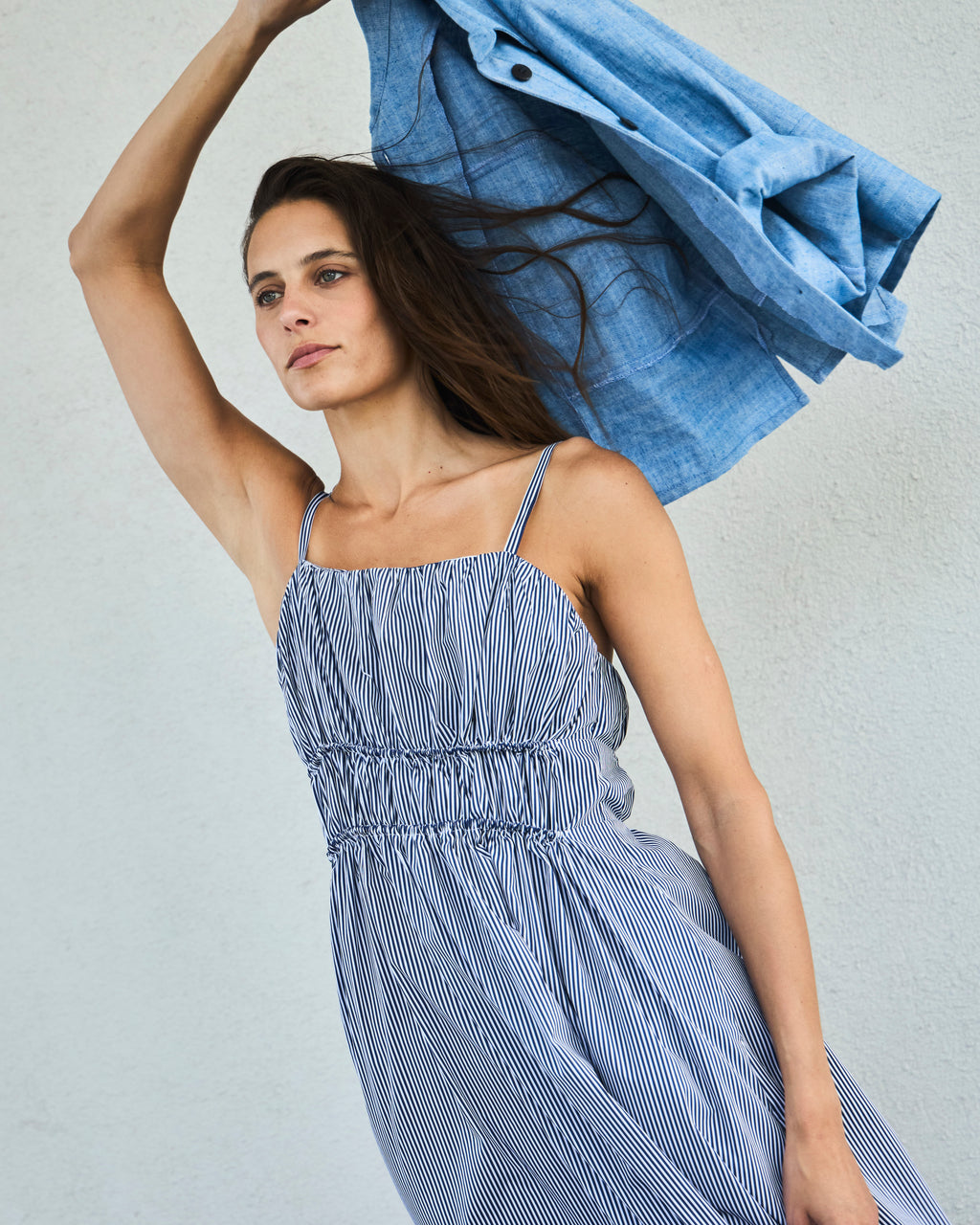 Vestido Rotterdam Listado Azul