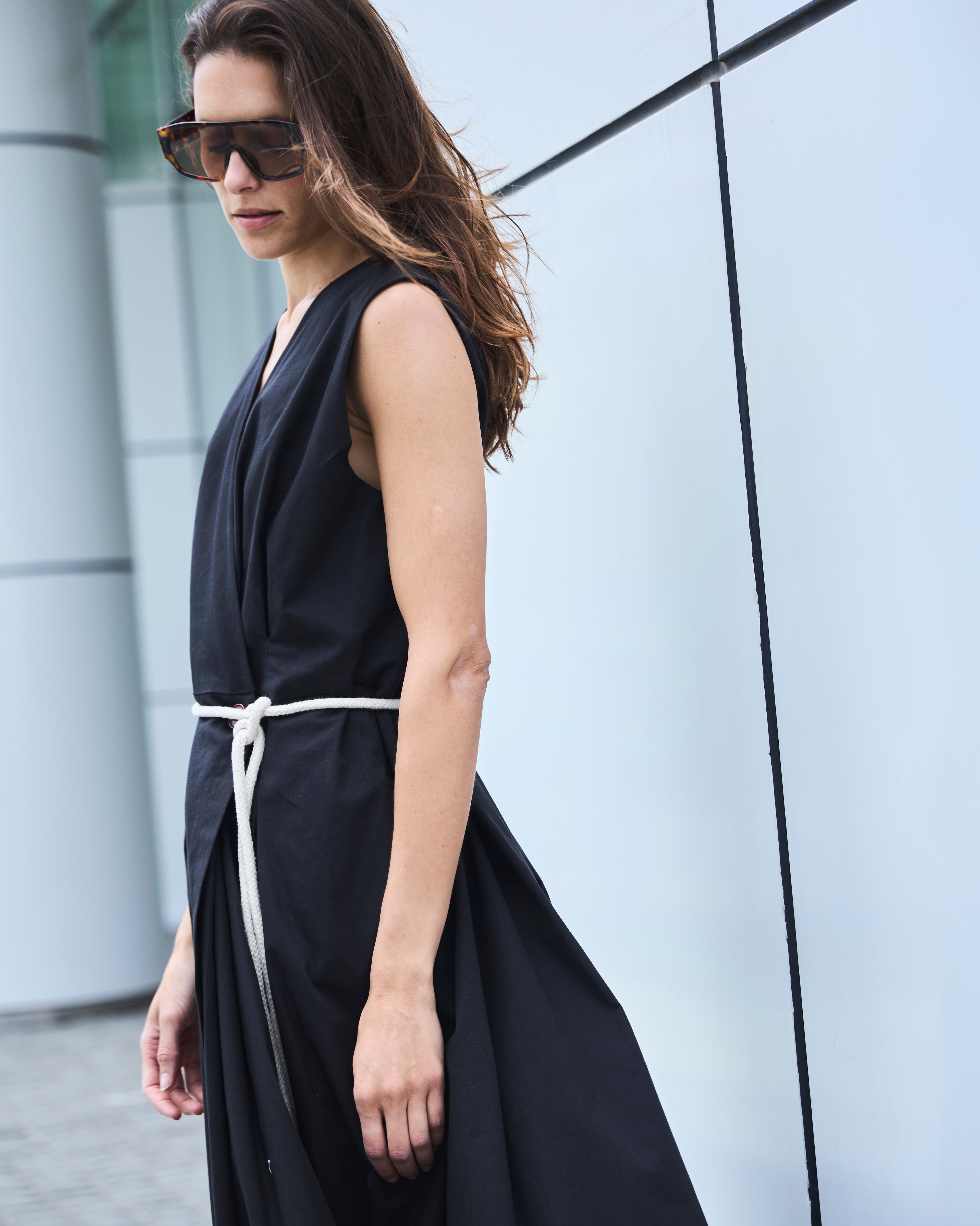 Vestido Pale Algodón Negro