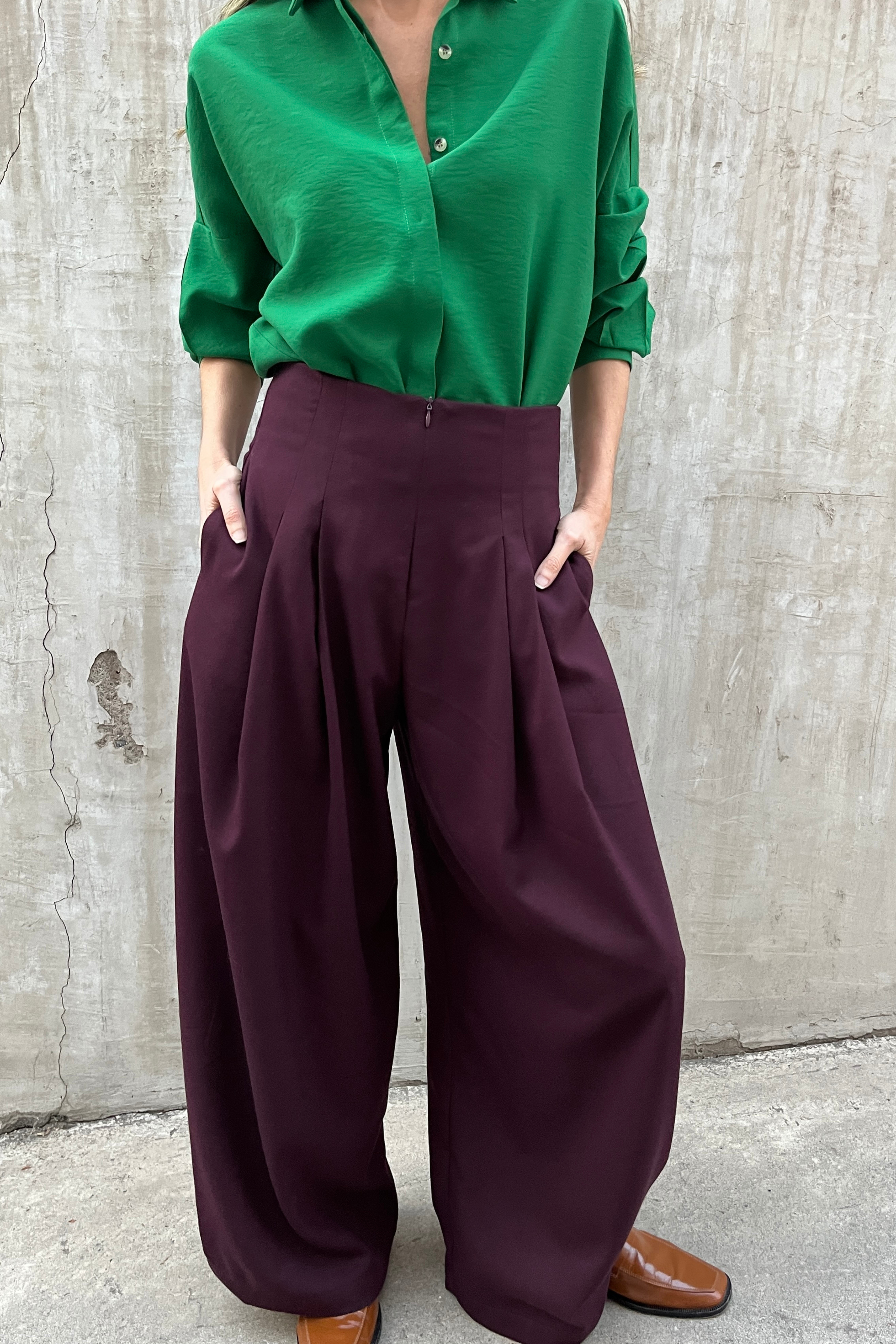 Pantalón Sastrero Meduse Burdeo