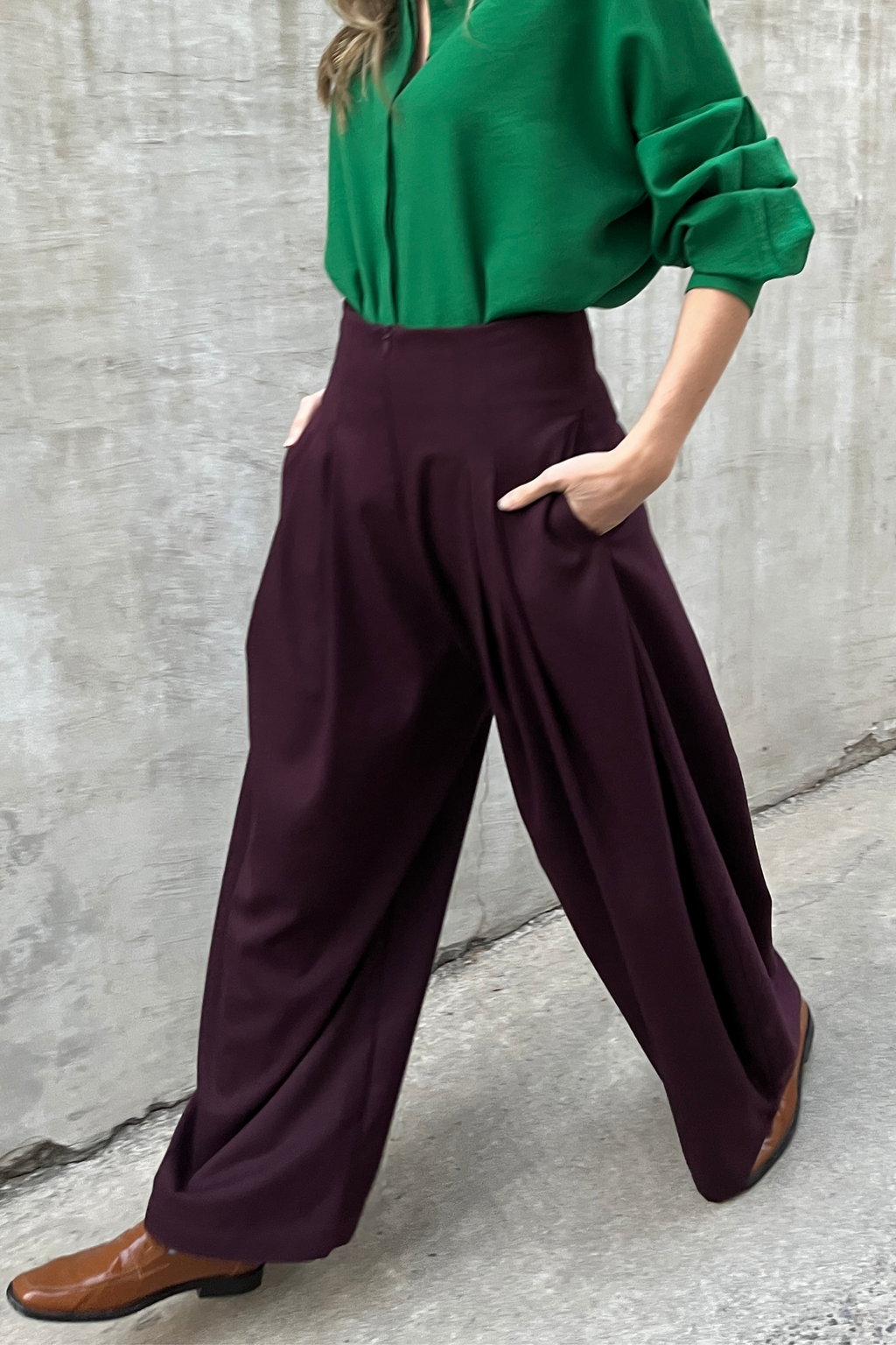 Pantalón Sastrero Meduse Burdeo