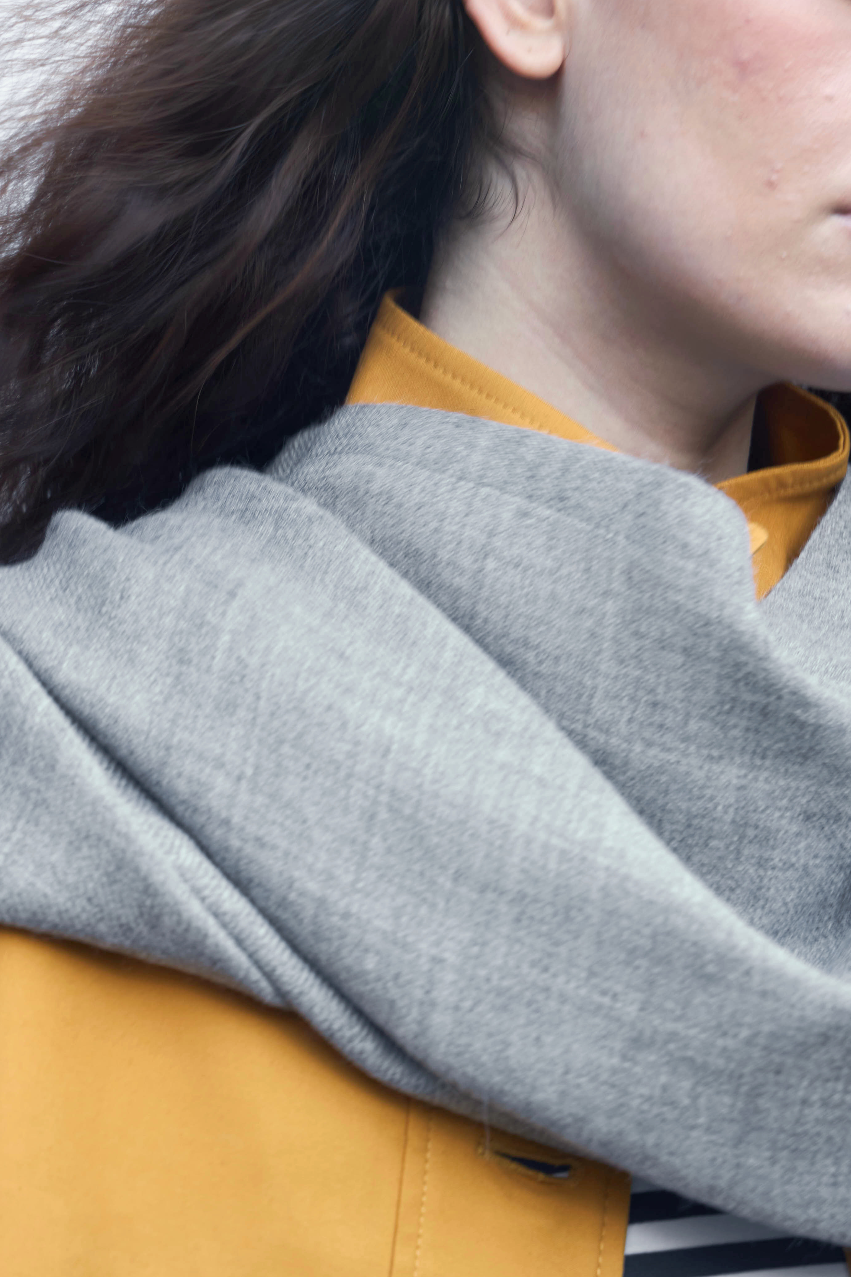 Bufanda Lavande 100% Baby Alpaca Gris Claro