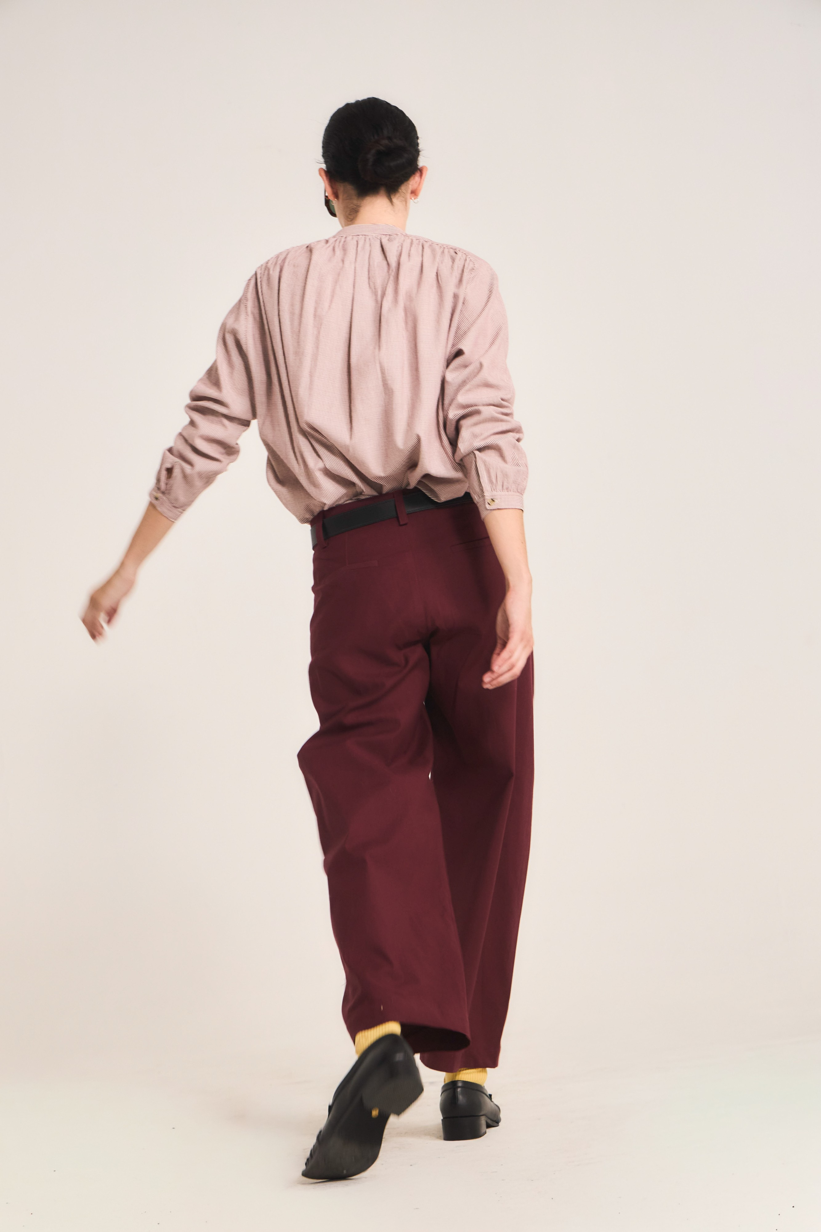 Pantalón Eveille 100% Algodón Burdeo