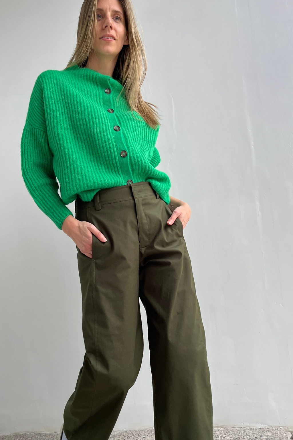 Superfine Alpaca Brise Vest Jungle Green