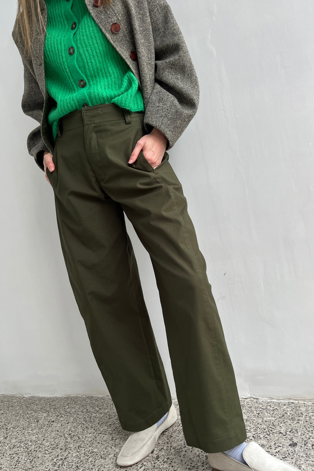 Pantalón Eveille Gabardina Verde
