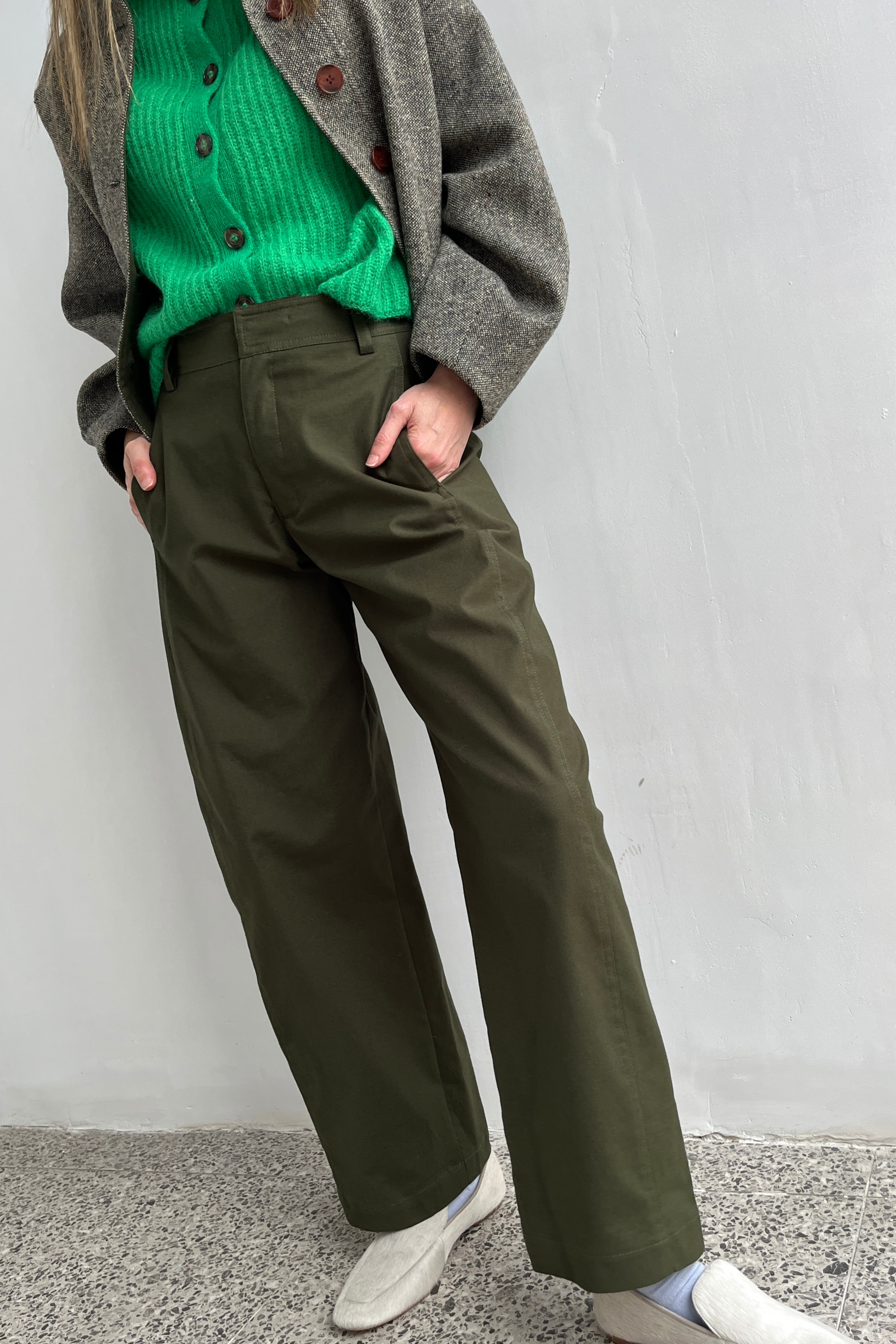 Pantalón Eveille Gabardina Verde