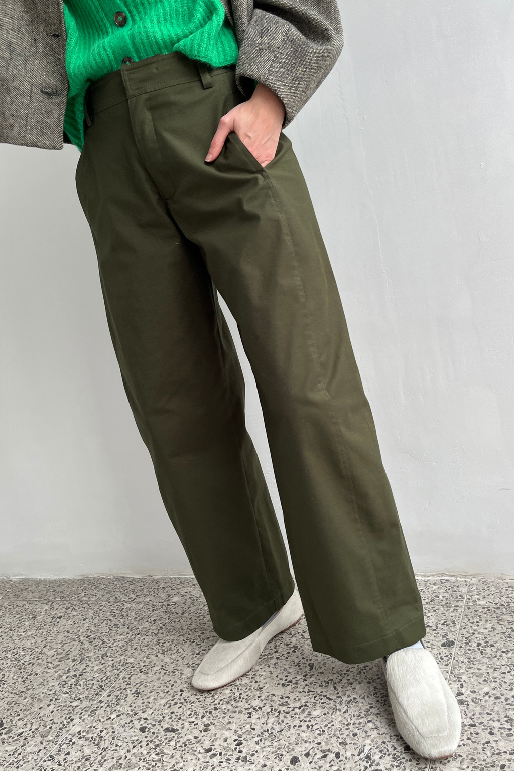Pantalón Eveille Gabardina Verde