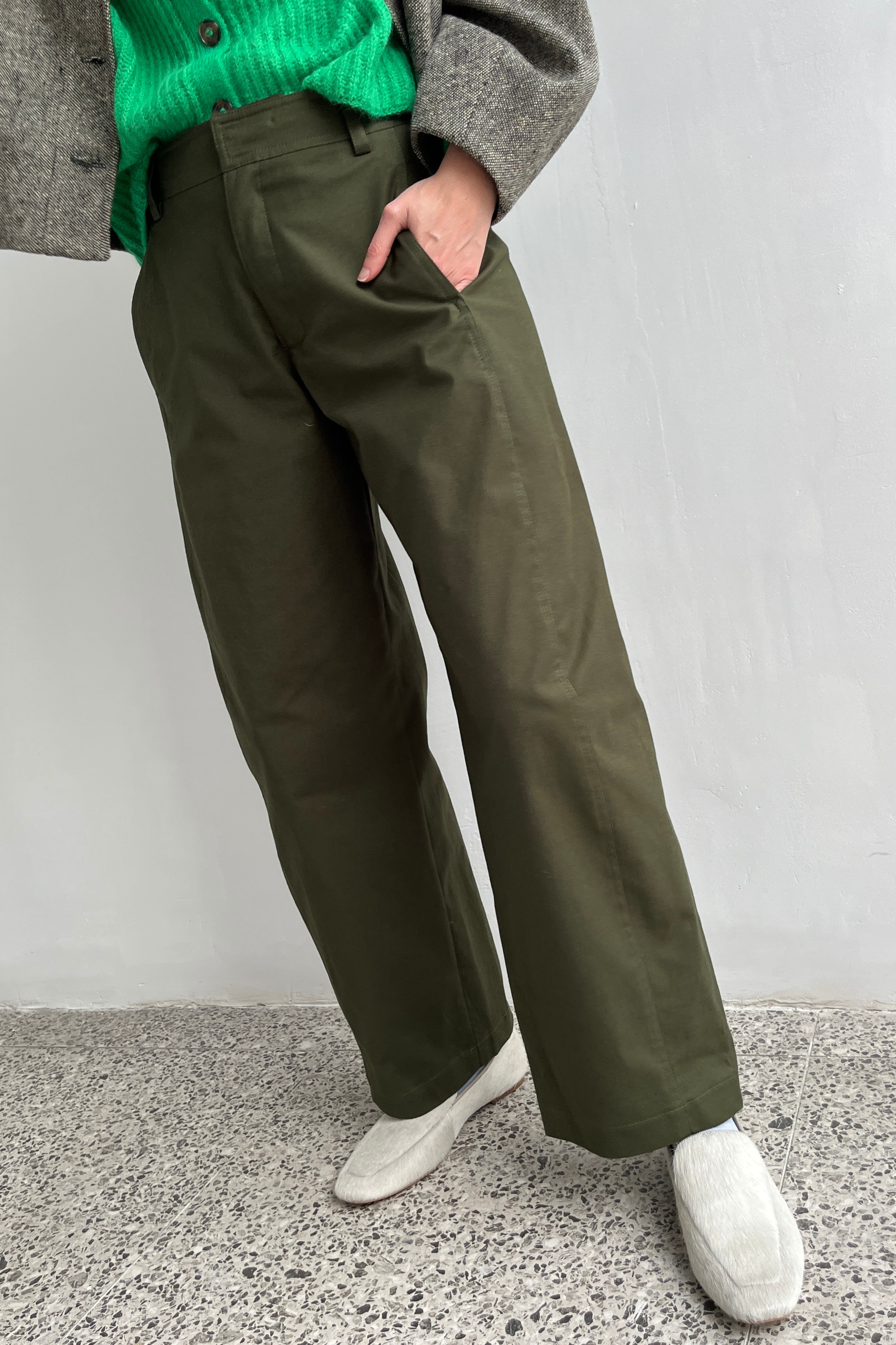 Pantalón Eveille Gabardina Verde
