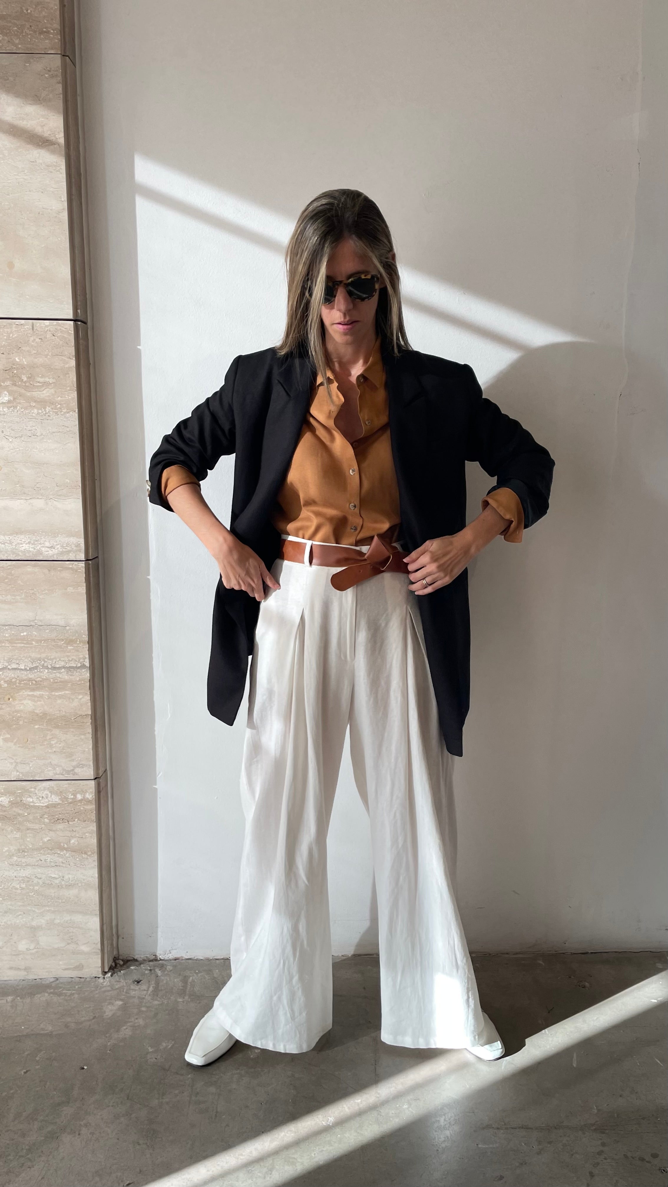 Blazer Hatai Lino Negro