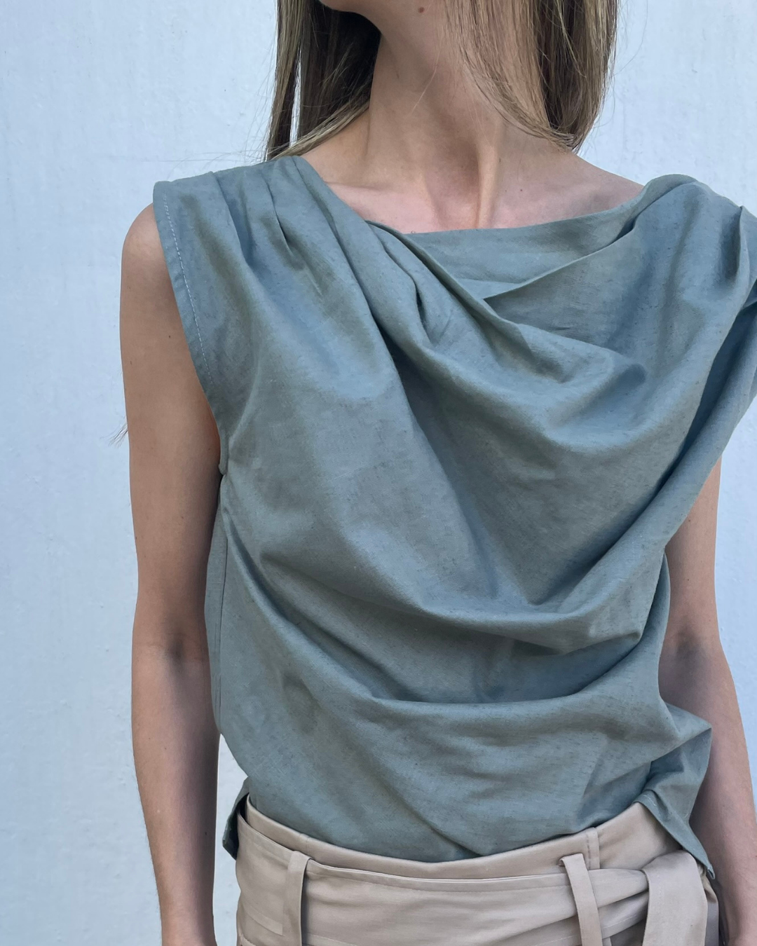 Top Falaise Algodón Verde