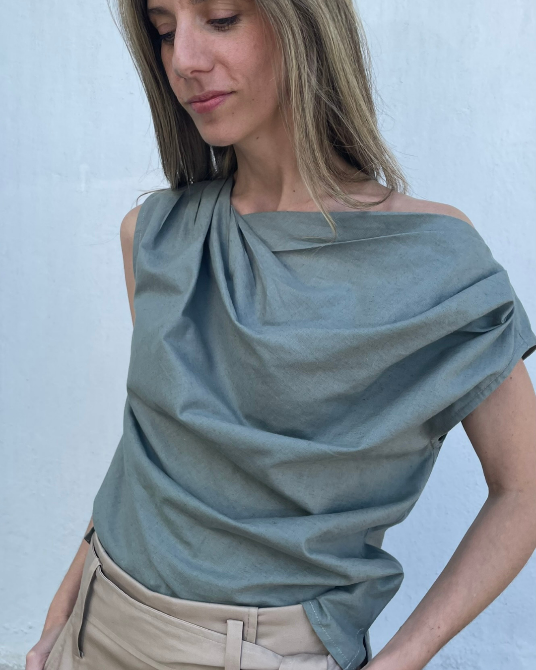 Top Falaise Algodón Verde