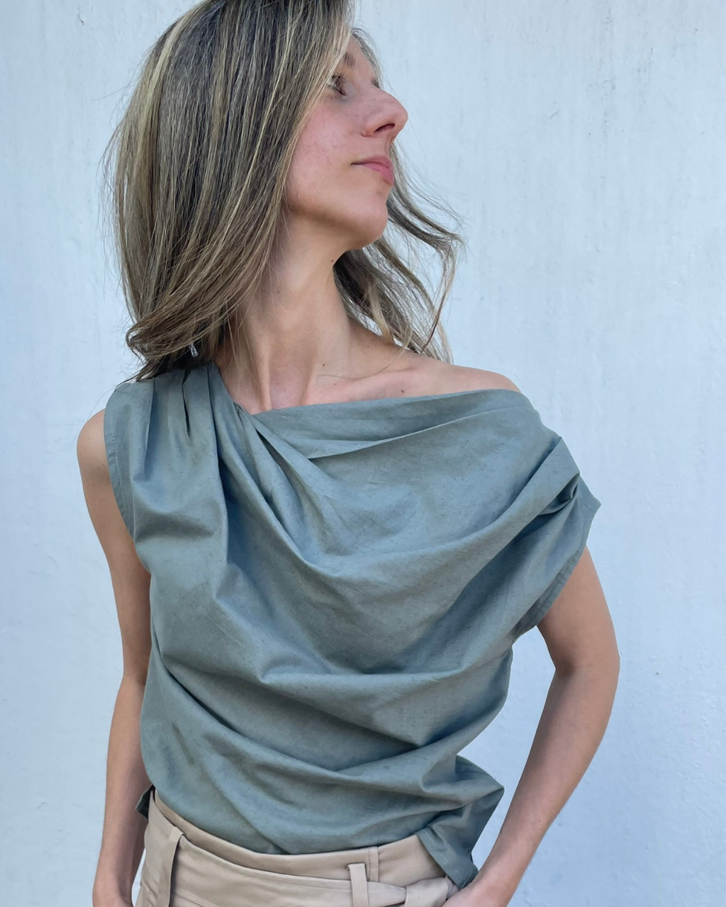 Top Falaise Algodón Verde