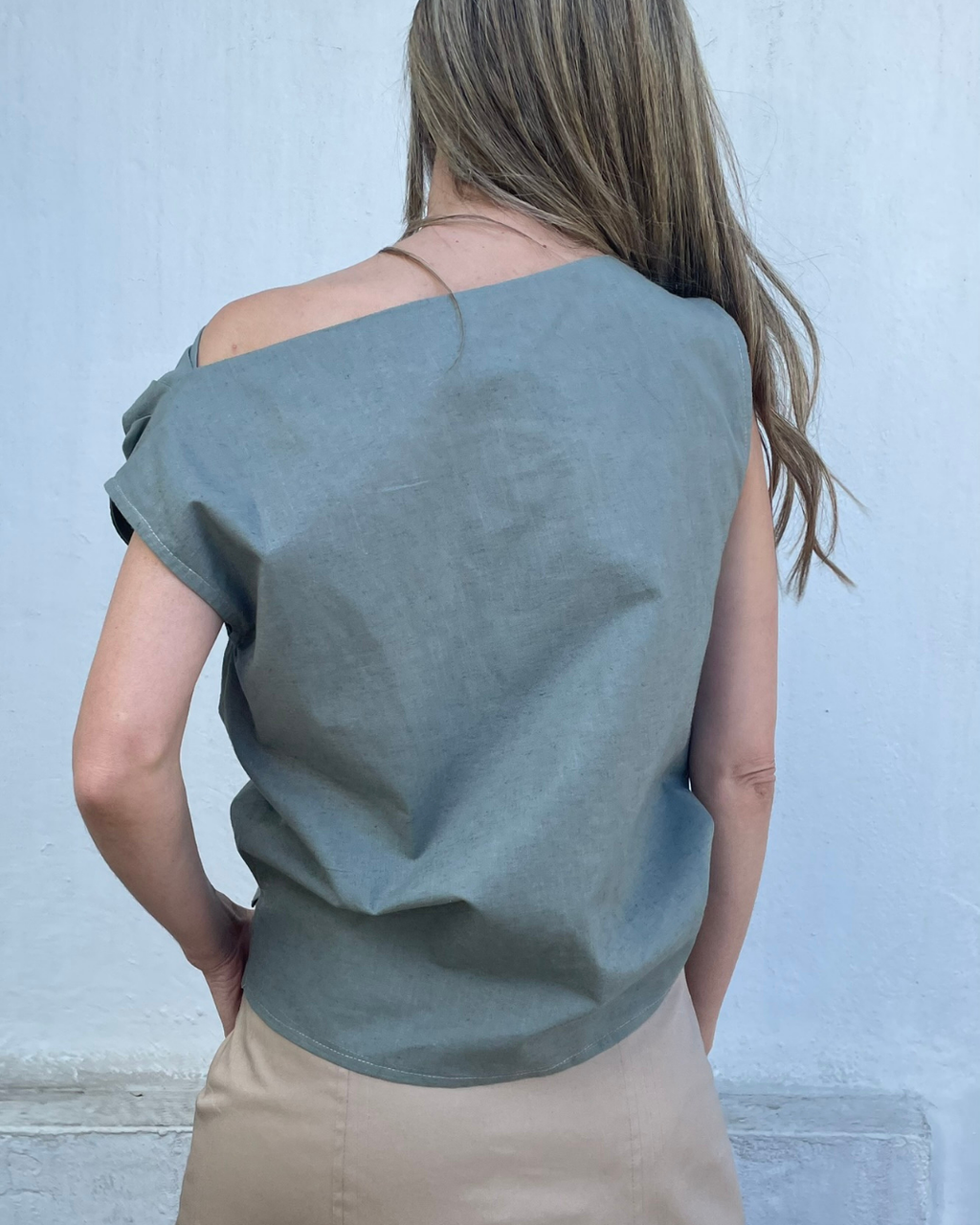Top Falaise Algodón Verde