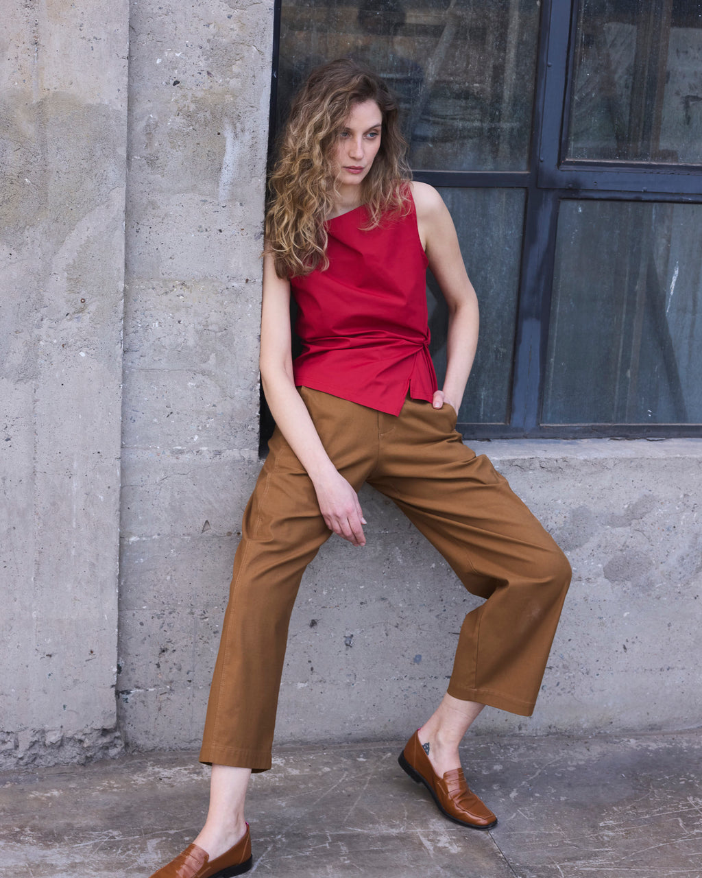 Top Nudo Legere Rojo