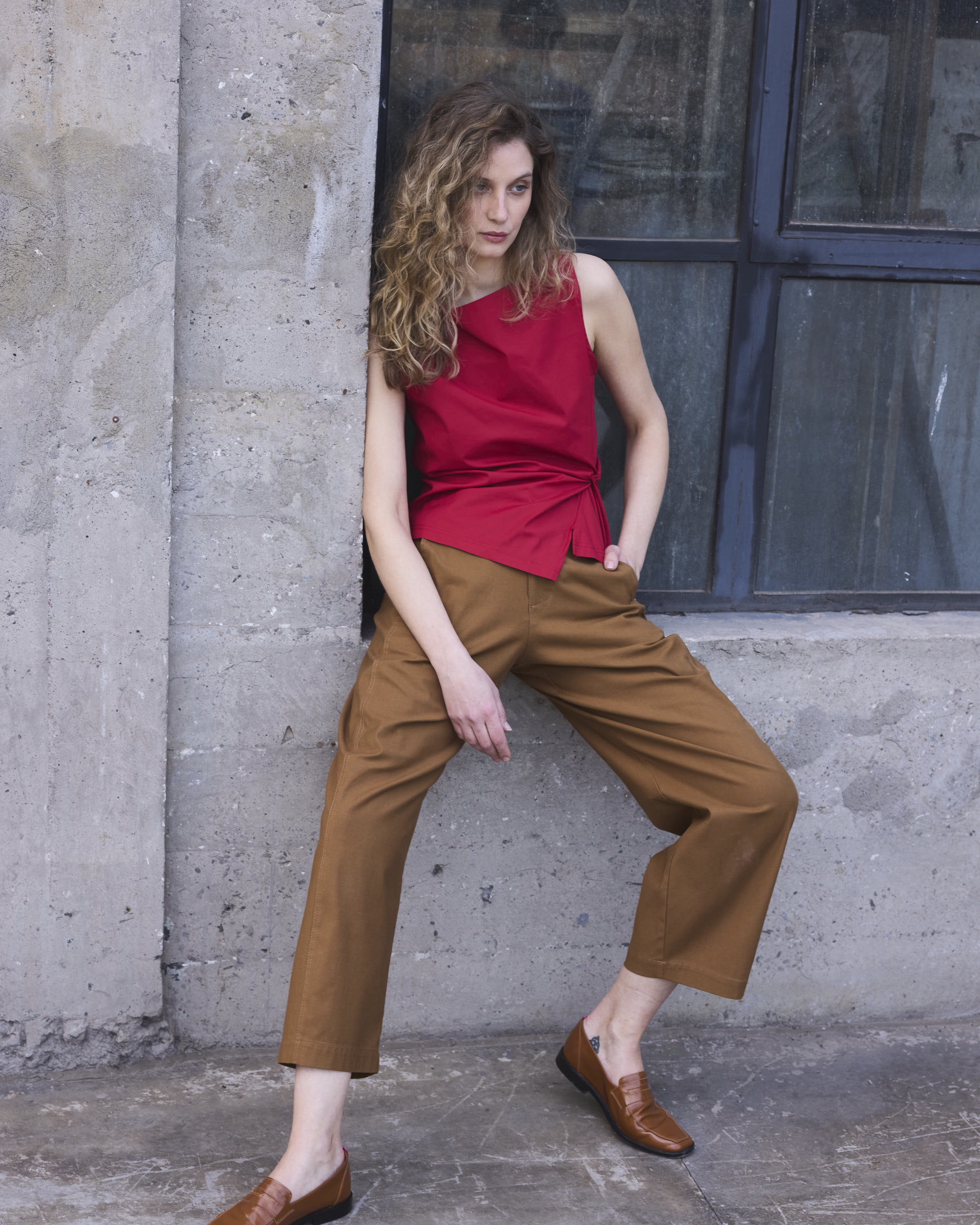 Top Nudo Legere Rojo