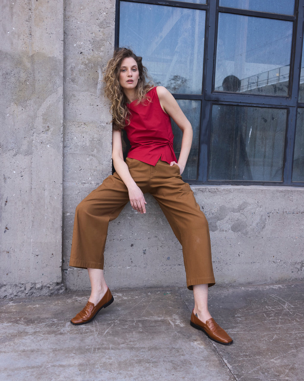 Top Nudo Legere Rojo