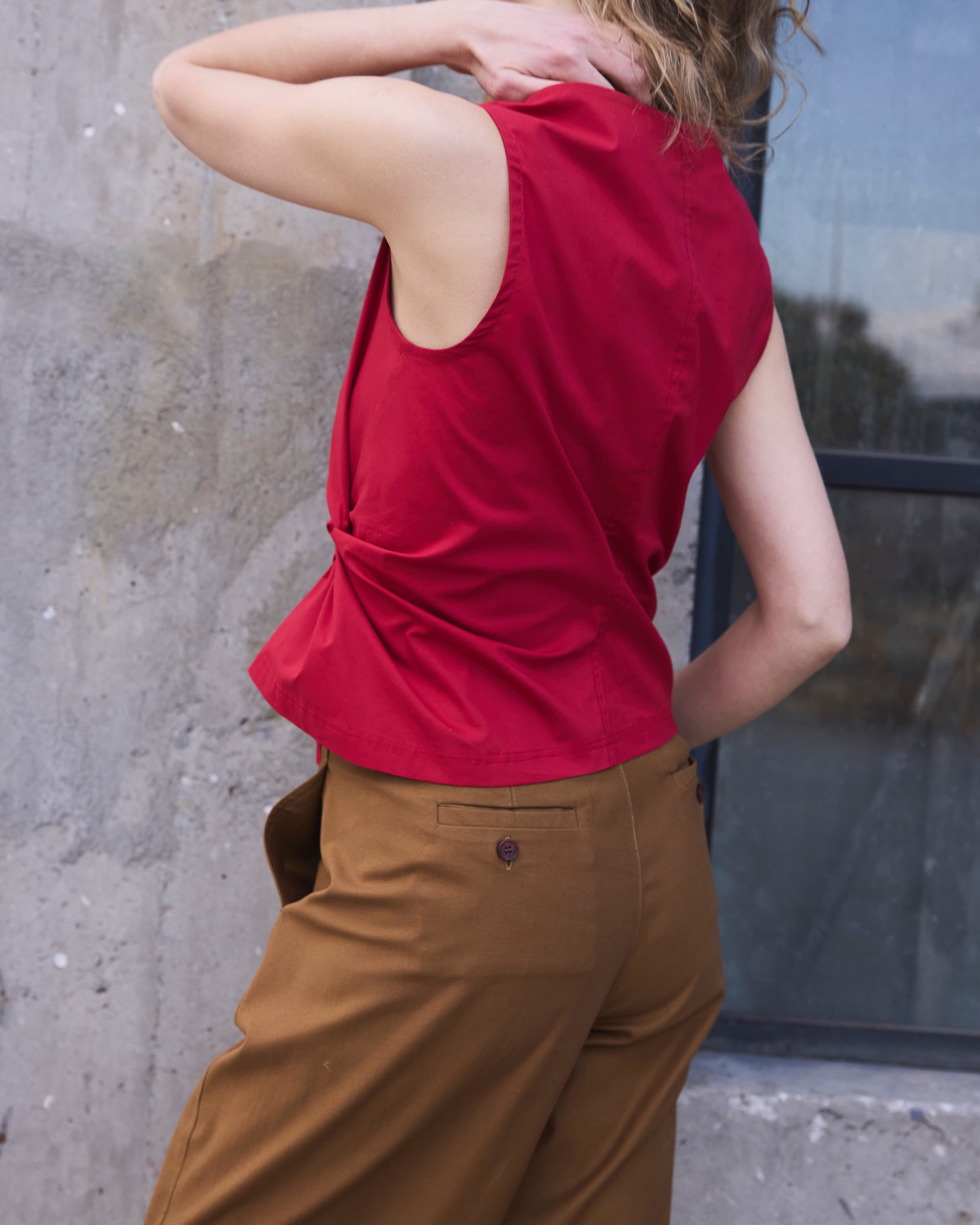 Top Nudo Legere Rojo