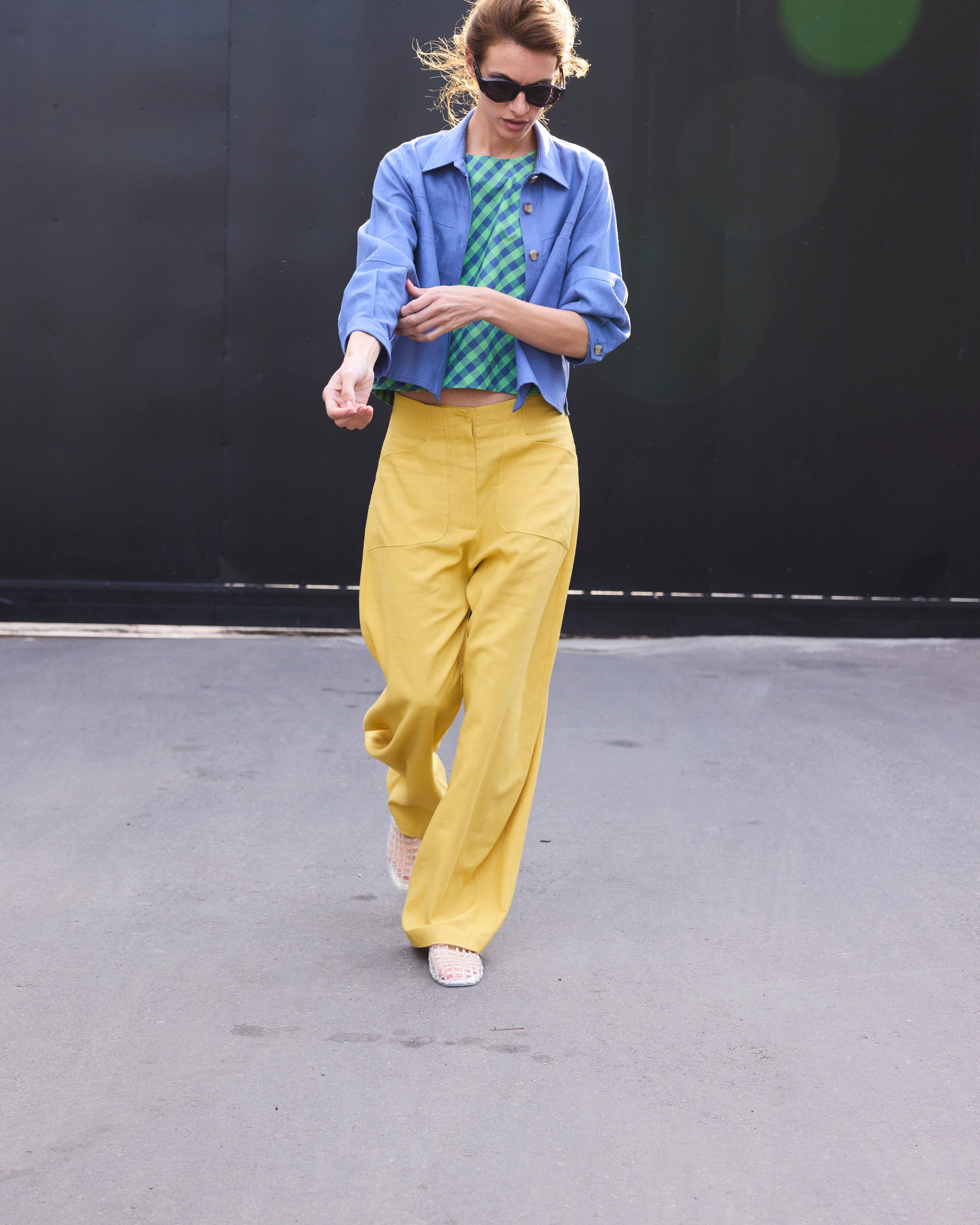 Chaqueta Corta Allure Lino Índigo