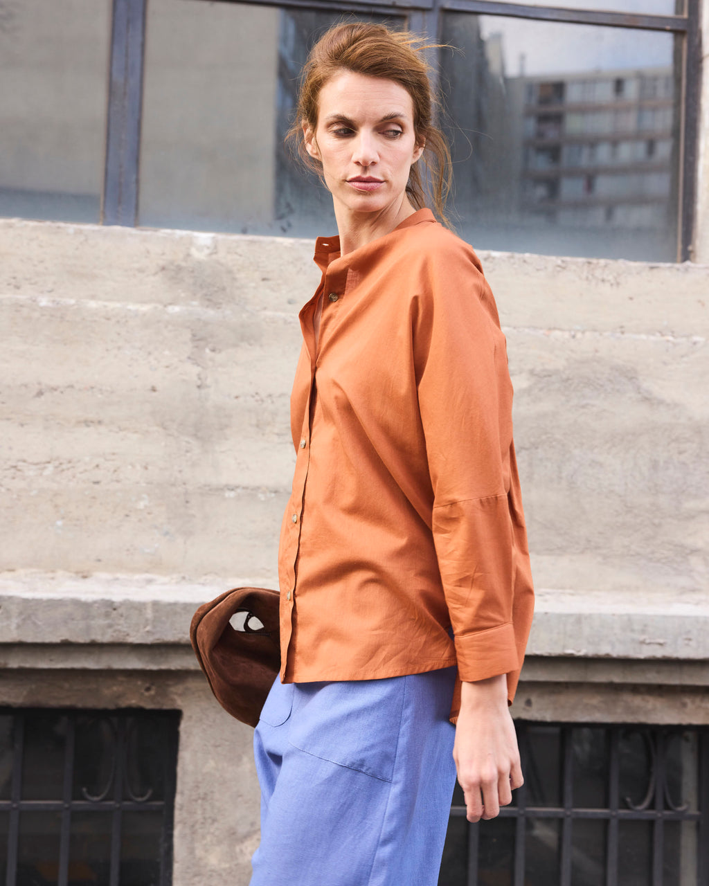 Blusa Heroine 100% Algodón Tostado