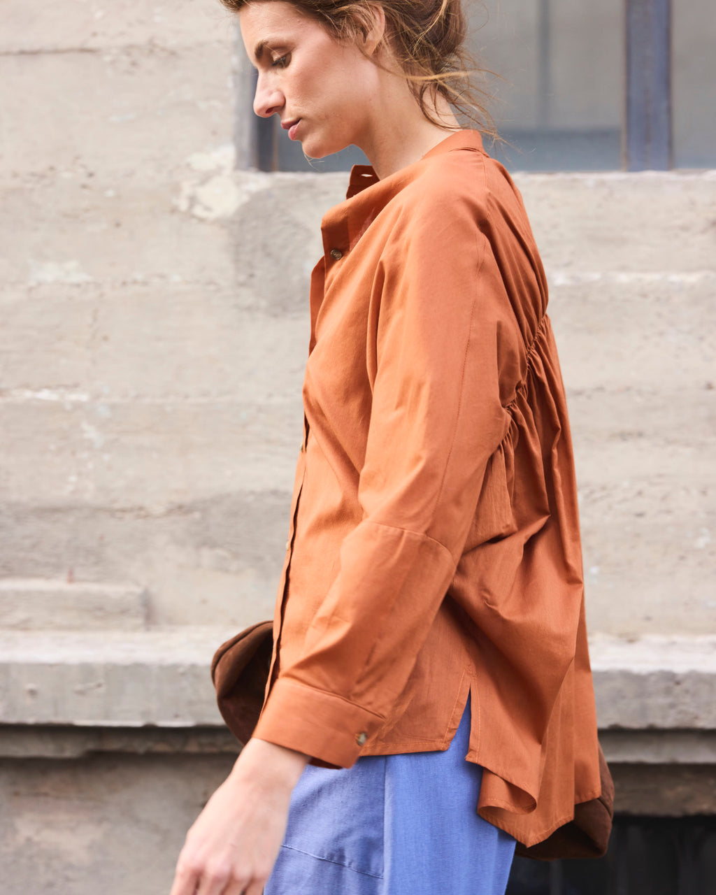 Blusa Heroine 100% Algodón Tostado