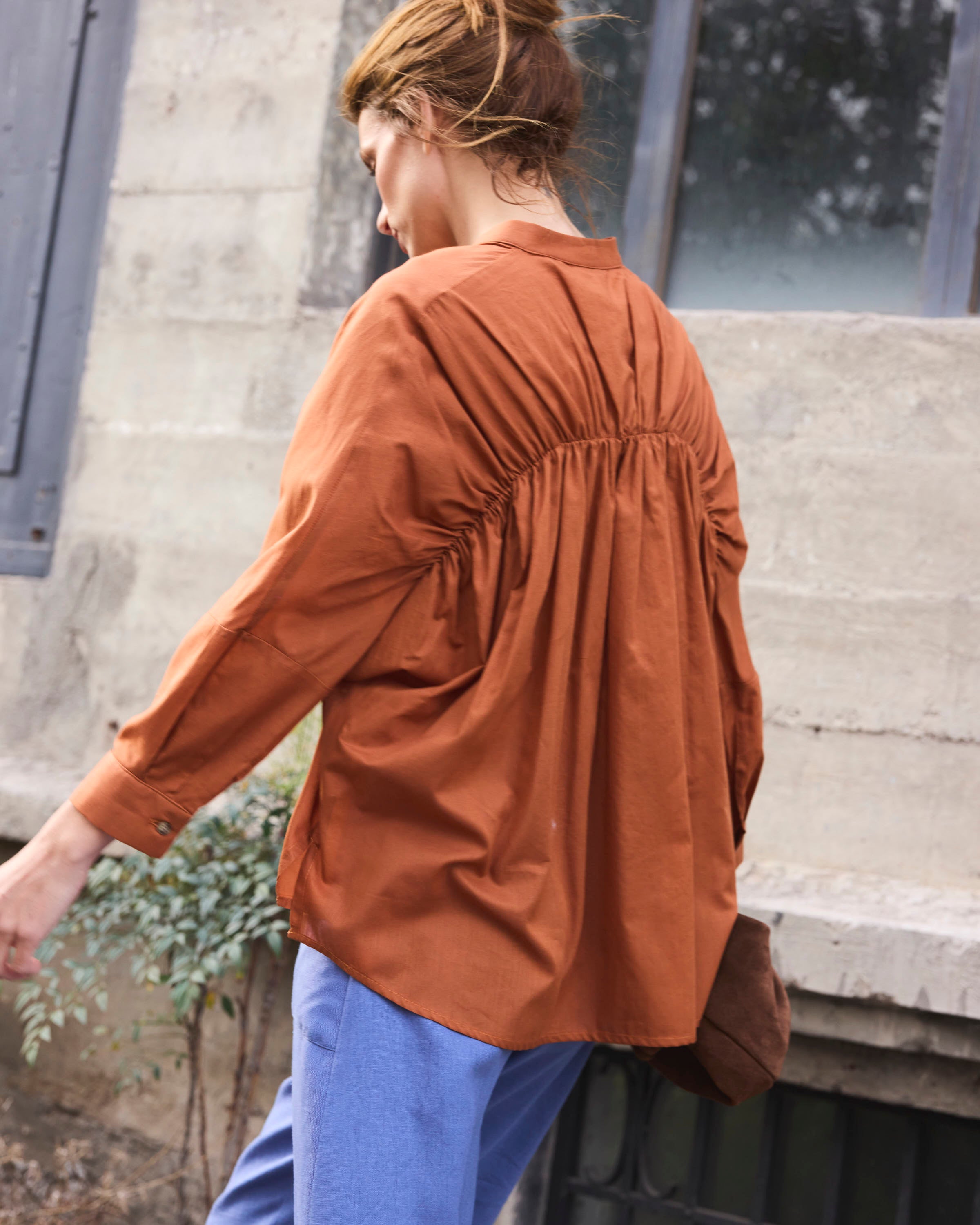 Blusa Heroine 100% Algodón Tostado