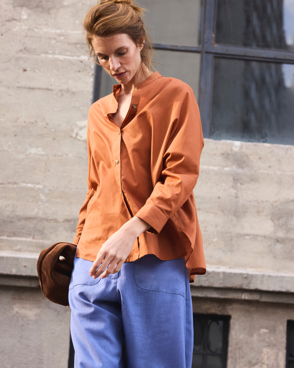 Blusa Heroine 100% Algodón Tostado