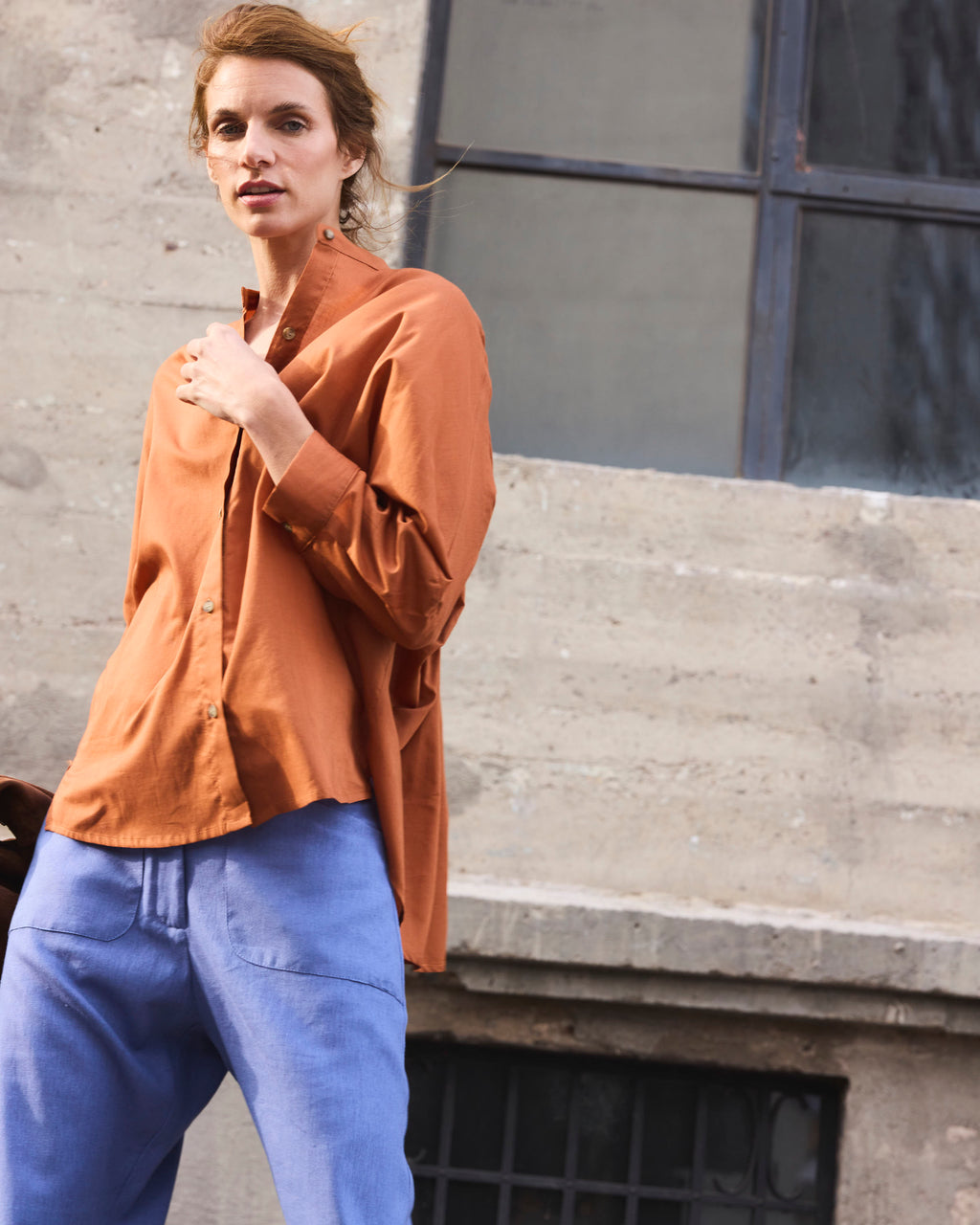 Blusa Heroine 100% Algodón Tostado