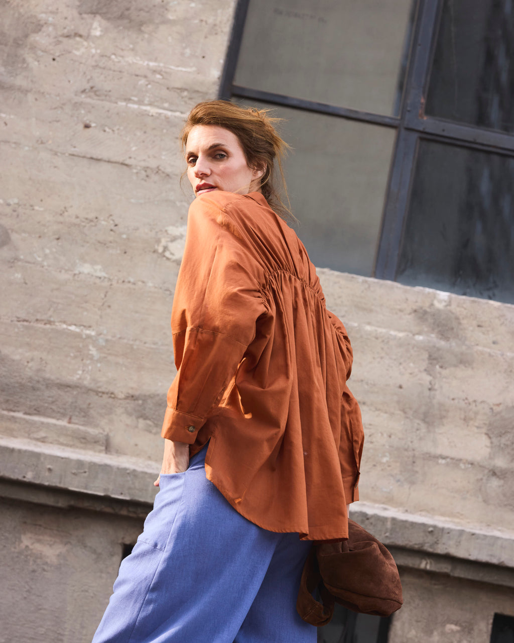 Blusa Heroine 100% Algodón Tostado