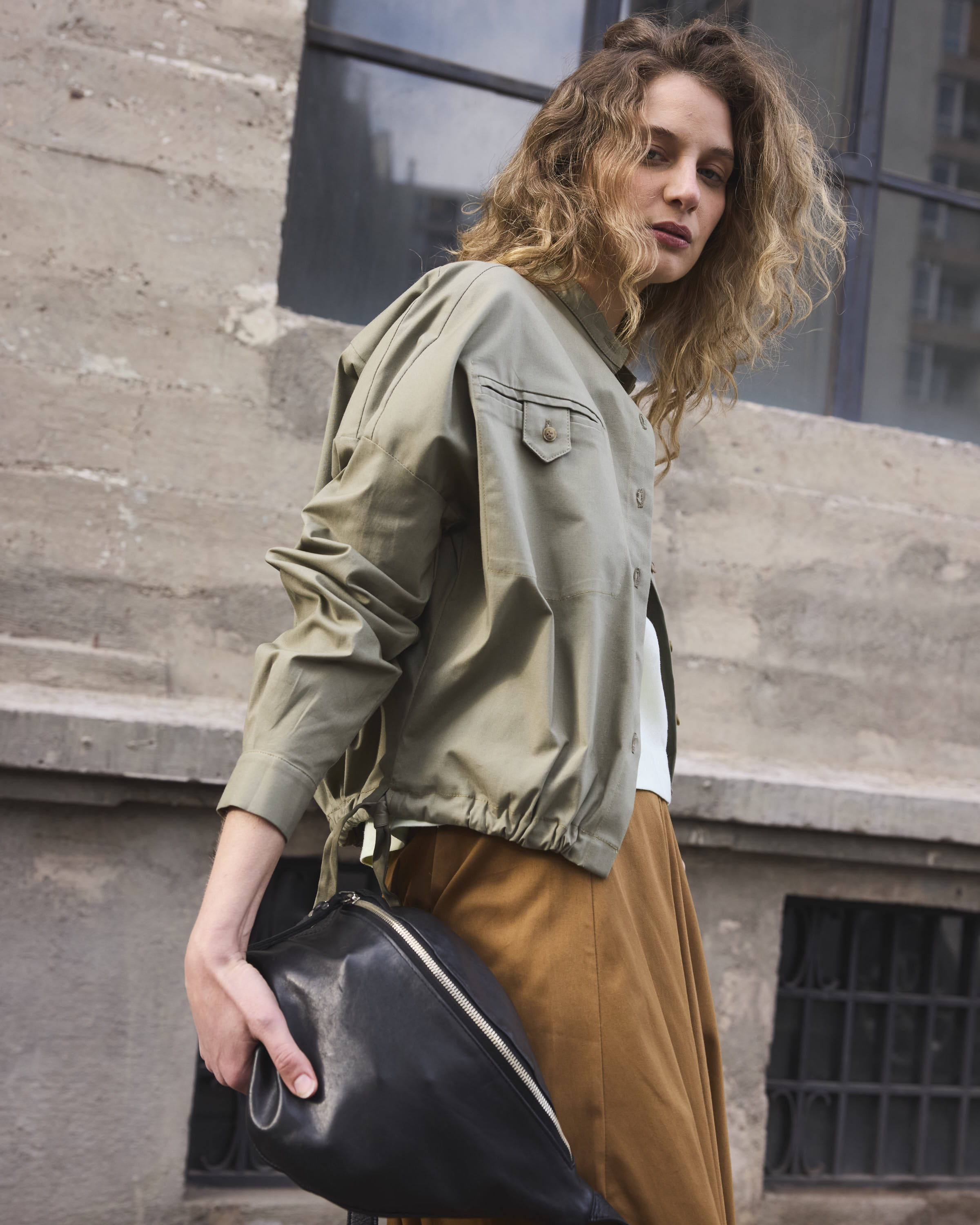 Sobrecamisa Fleuriste Gabardina Verde