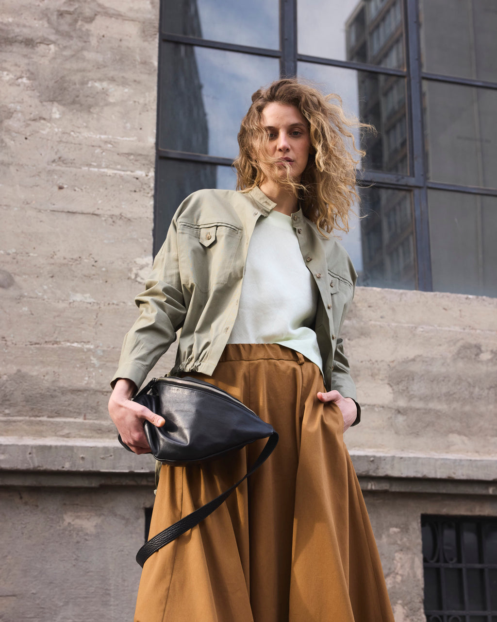 Sobrecamisa Fleuriste Gabardina Verde