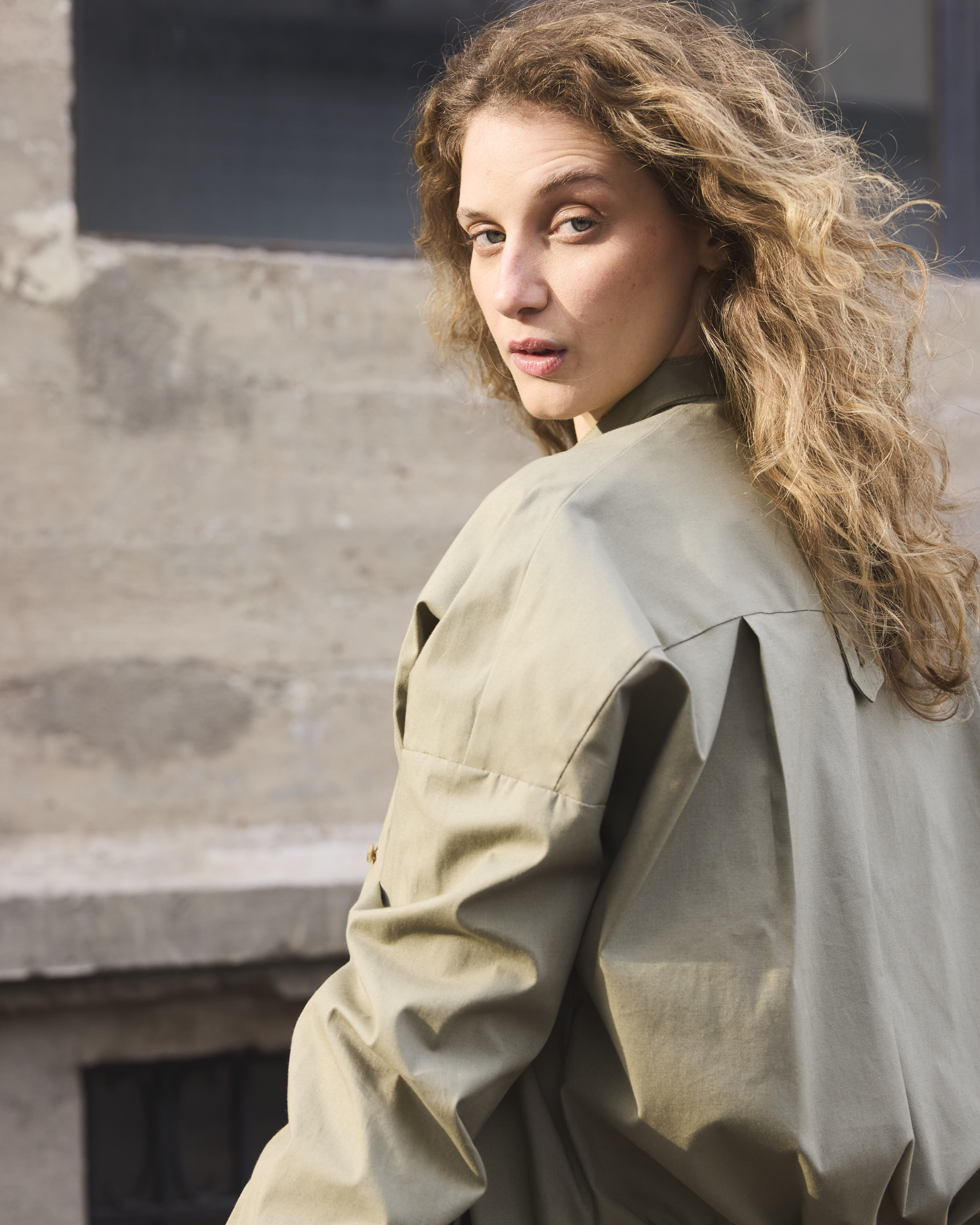 Sobrecamisa Fleuriste Gabardina Verde