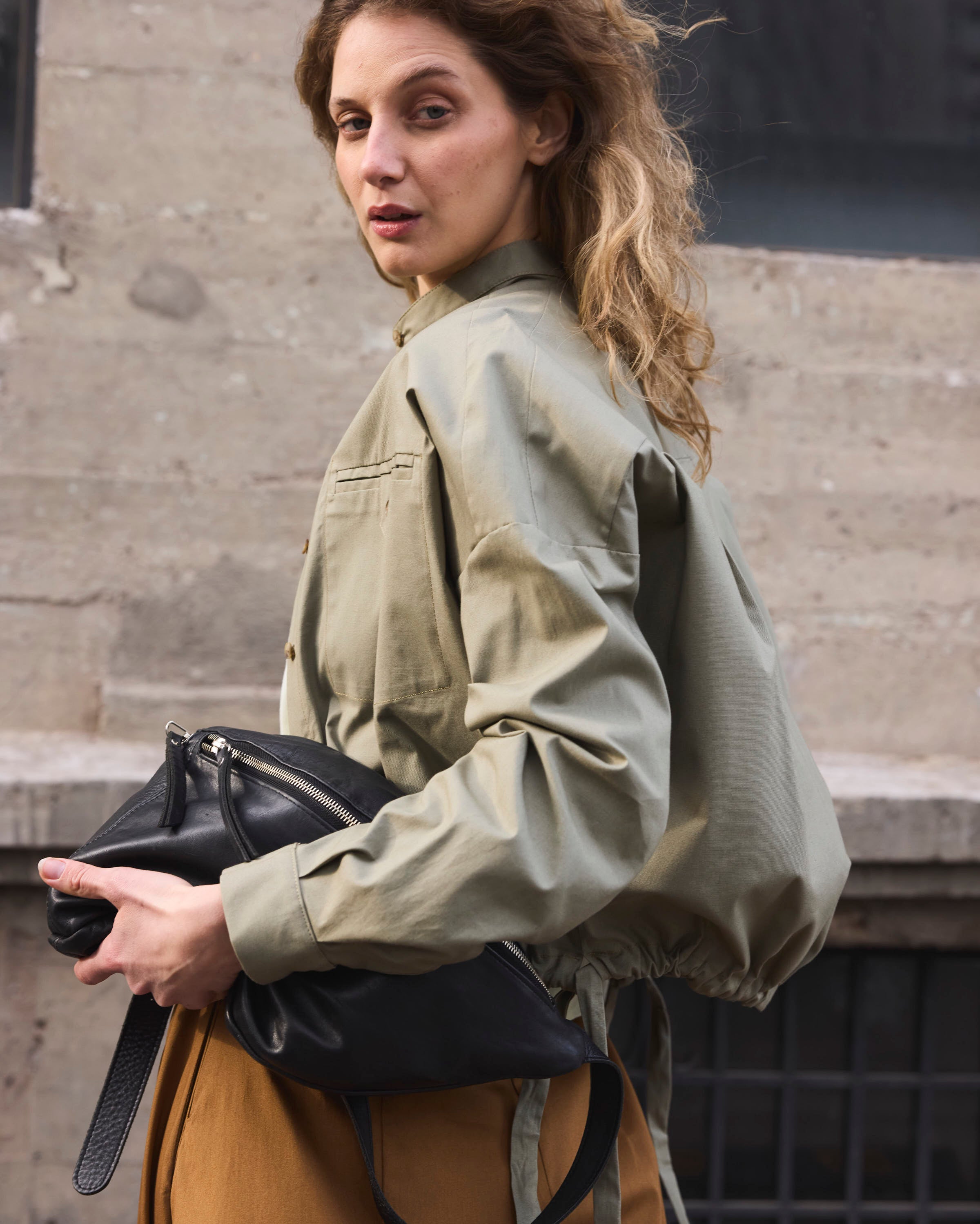 Sobrecamisa Fleuriste Gabardina Verde