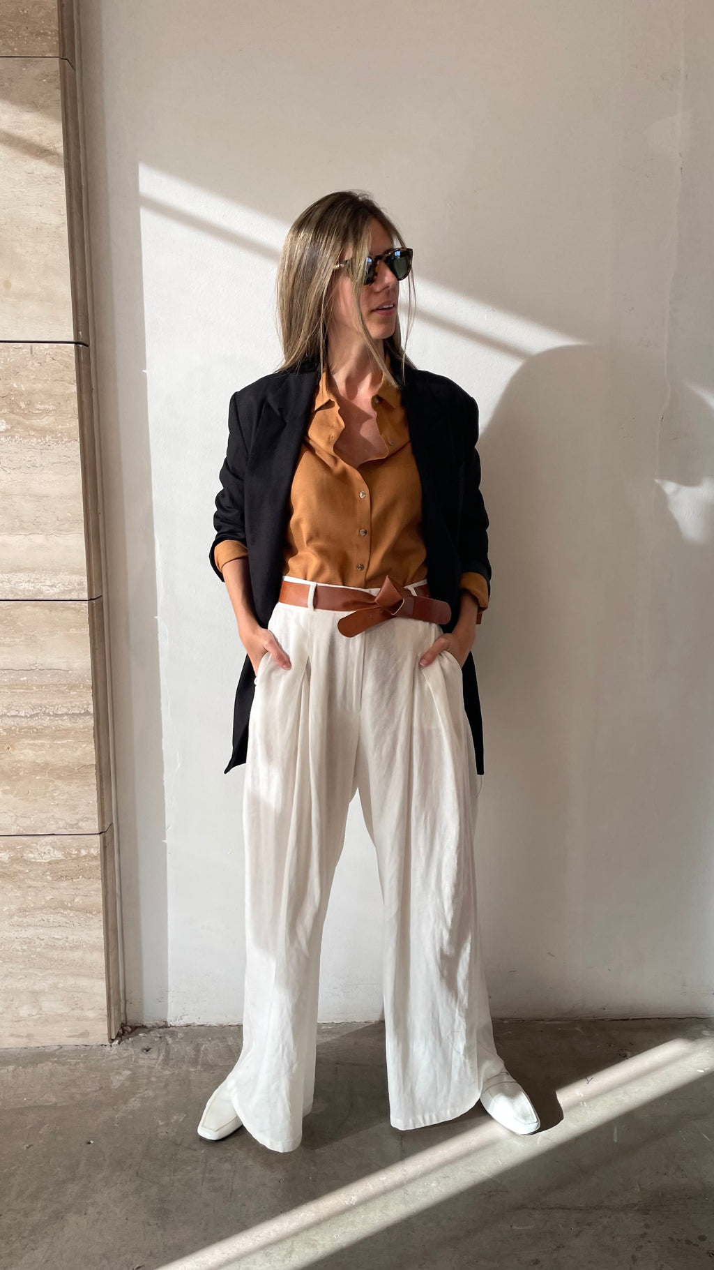 Blazer Hatai Lino Negro