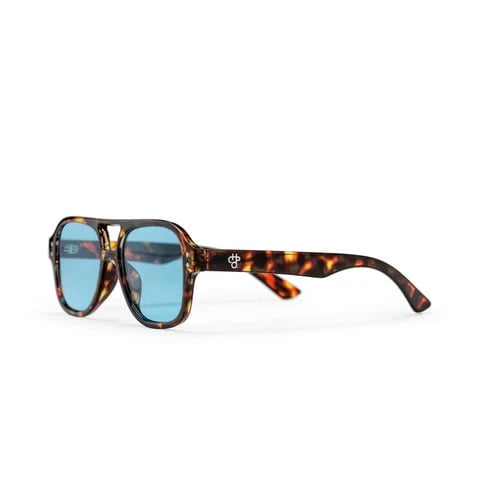 Cocas Turtle Brown With Light Blue Lens
