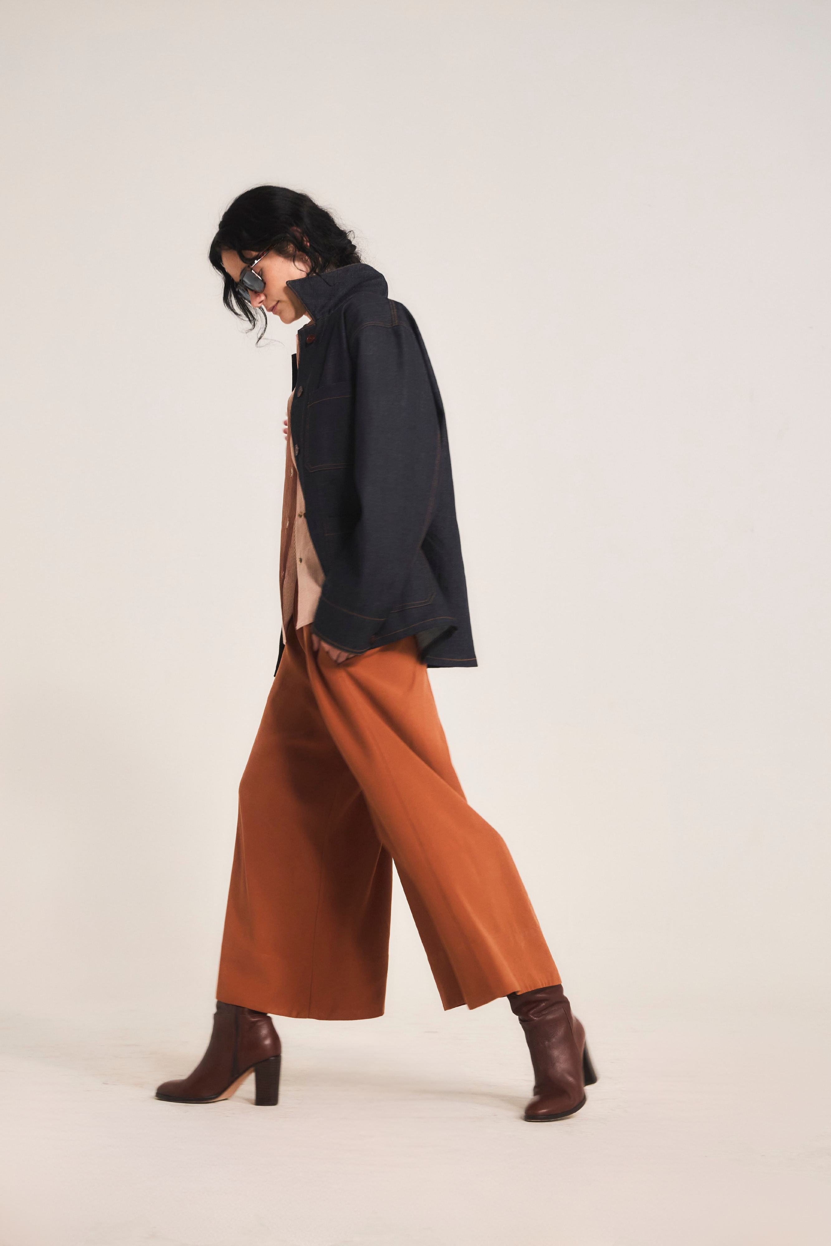 Pantalón Fonce Cupro Brick