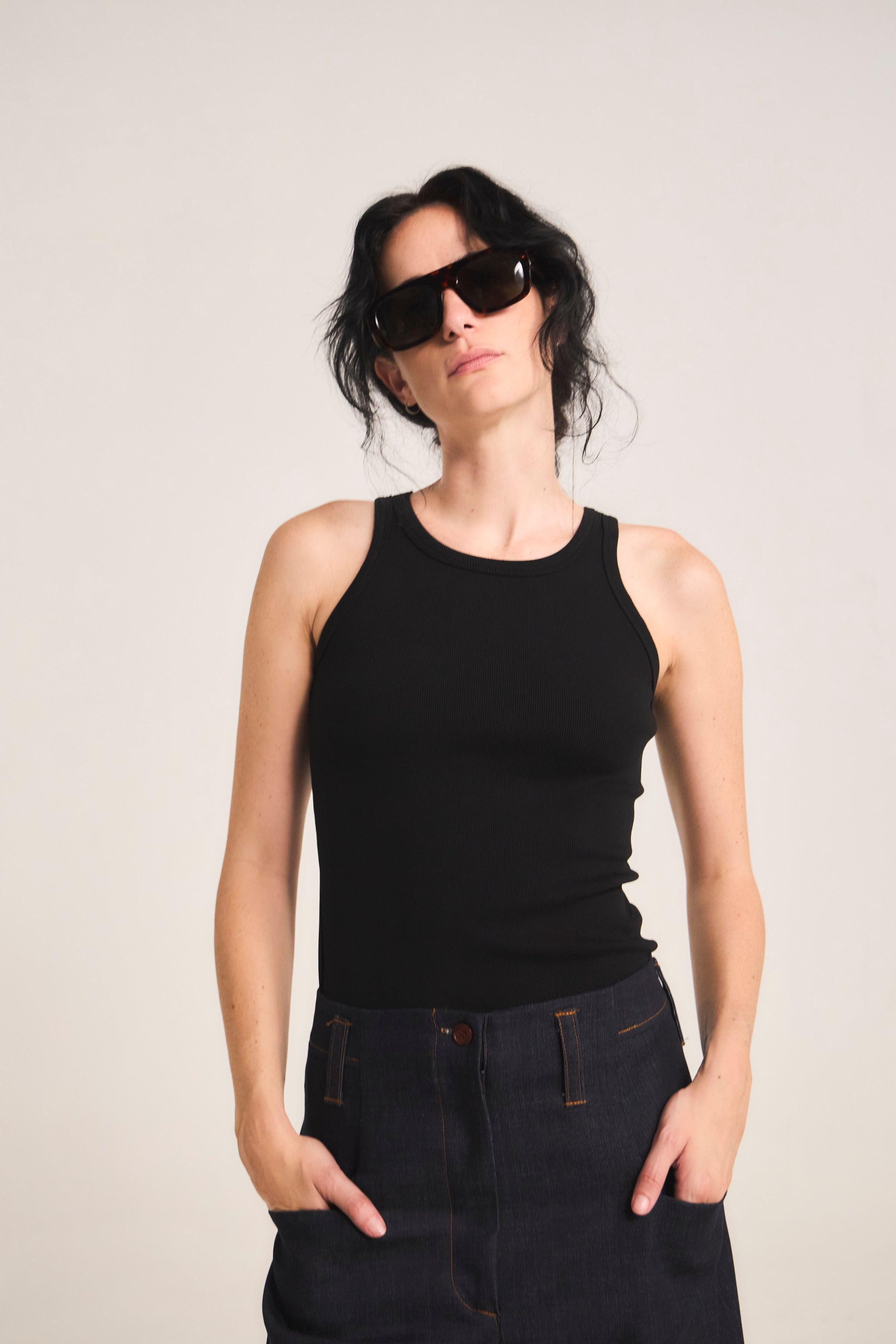 Polera Arkana Algodón Negro