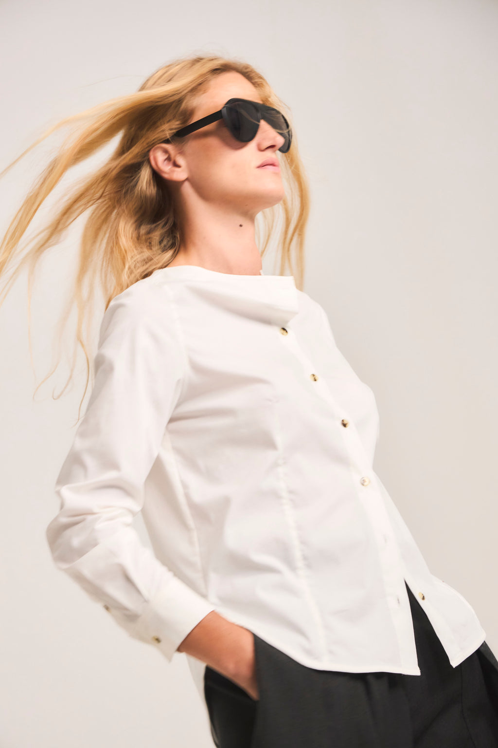 Blusa Malaise Algodón Blanca